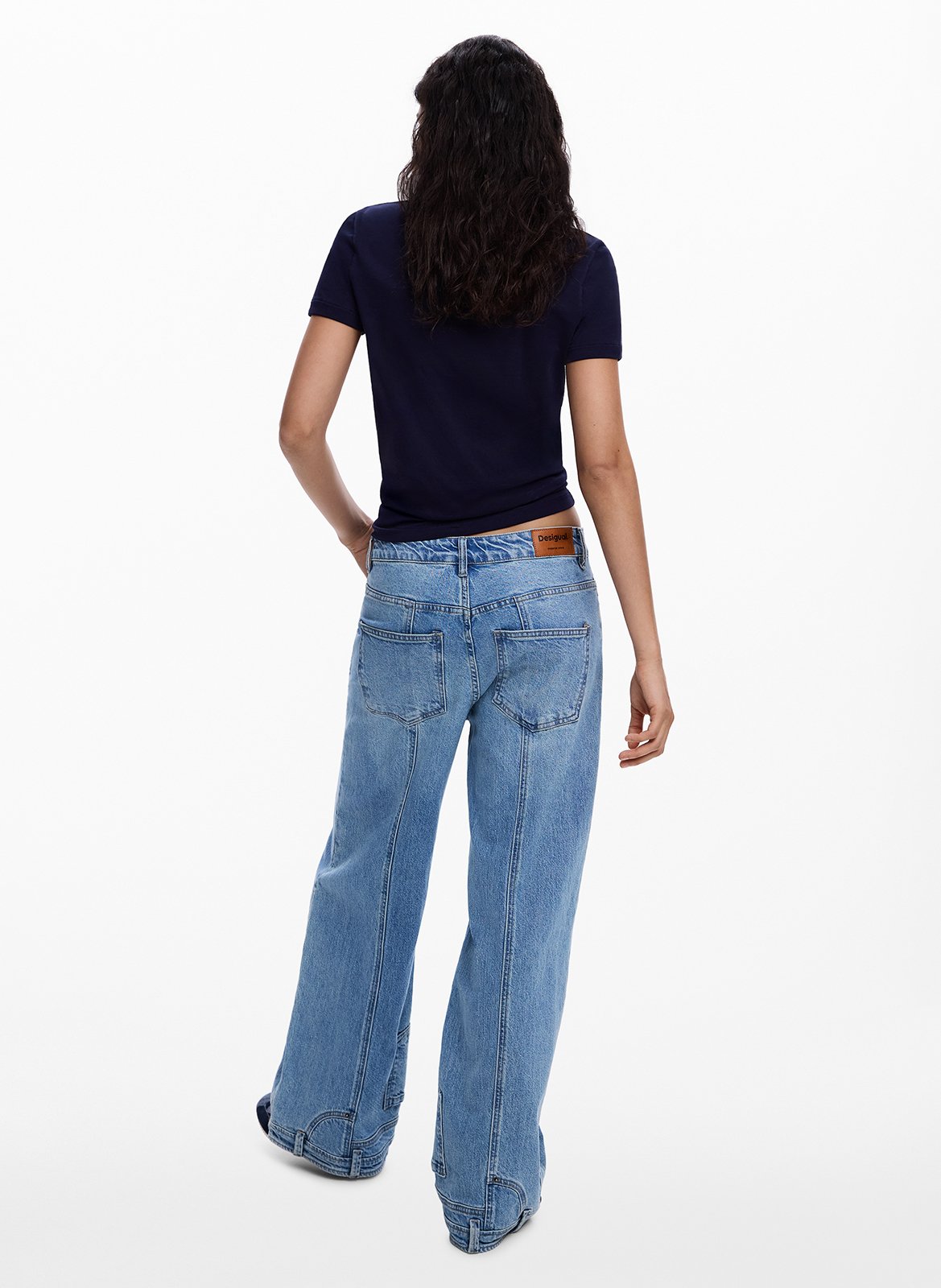 Jacksonville - T-Shirt mit Rundhalsausschnitt aus Baumwoll-Mix DESIGUAL Blau