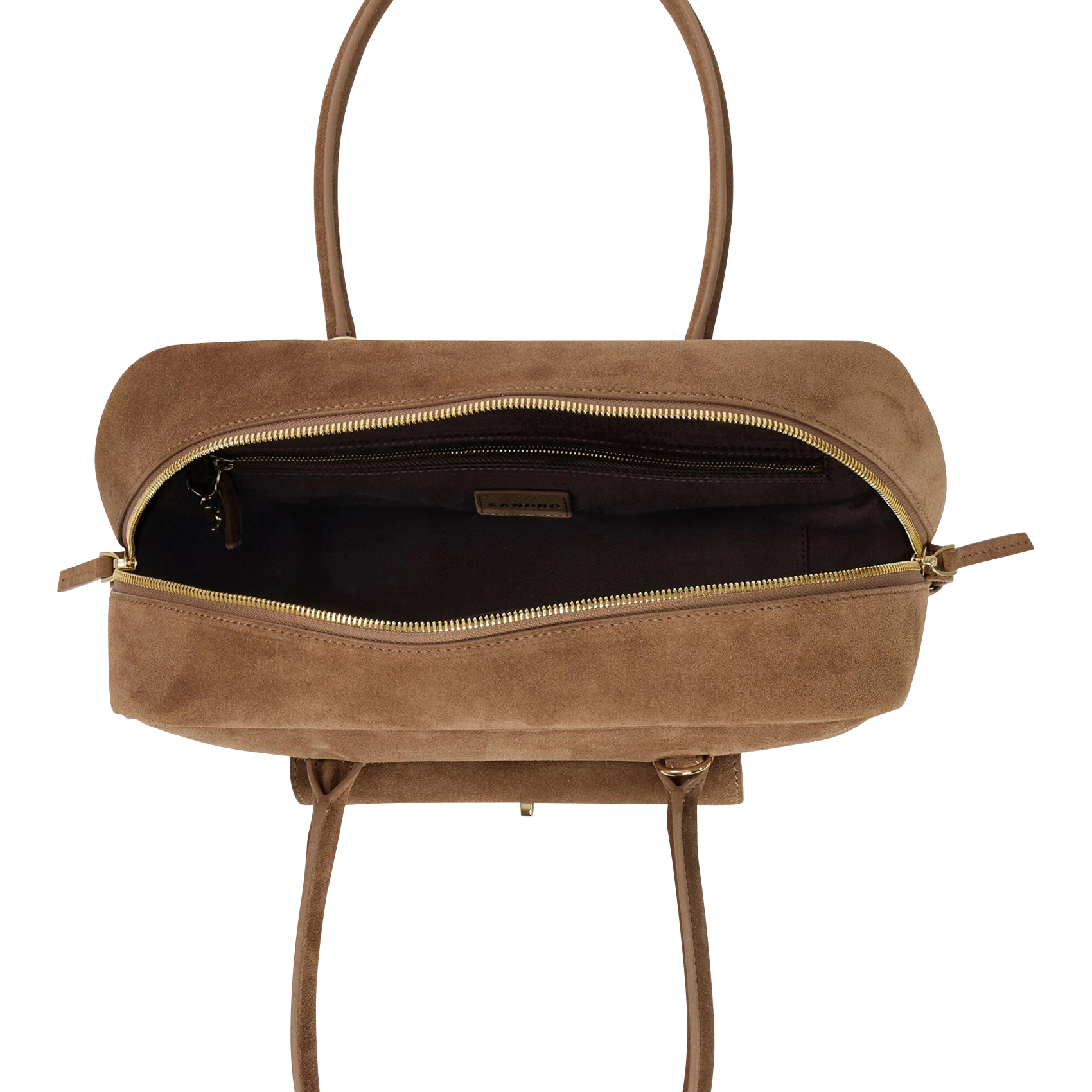 Sac à main en cuir SANDRO Beige