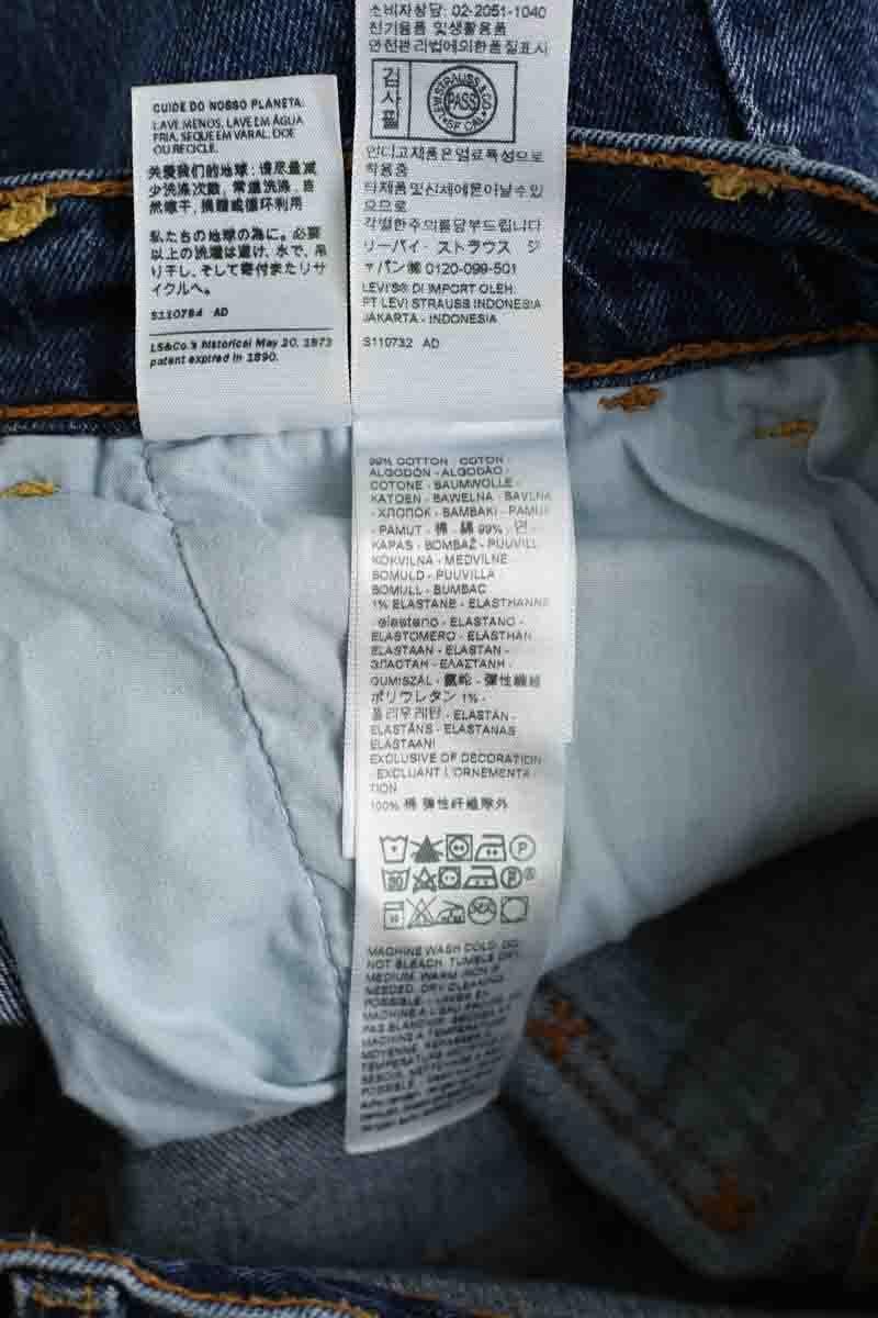Straight cotton-blend pants LEVI'S - Seconde main Blue