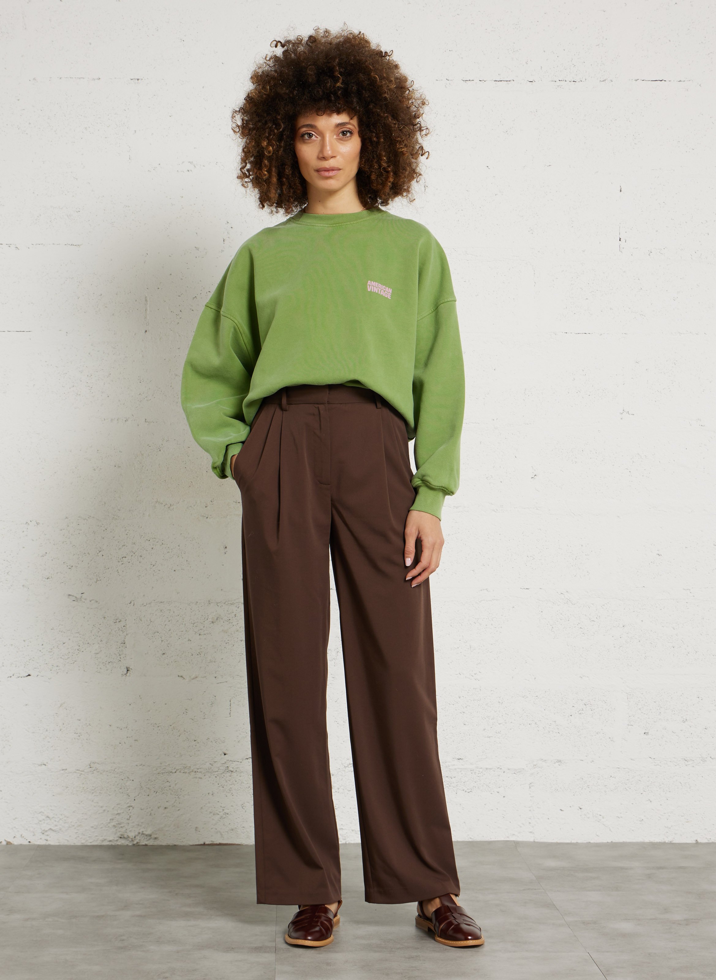 Avarca Berlin - Flache Ledersandalen mit Samt MAISON 123 Rot