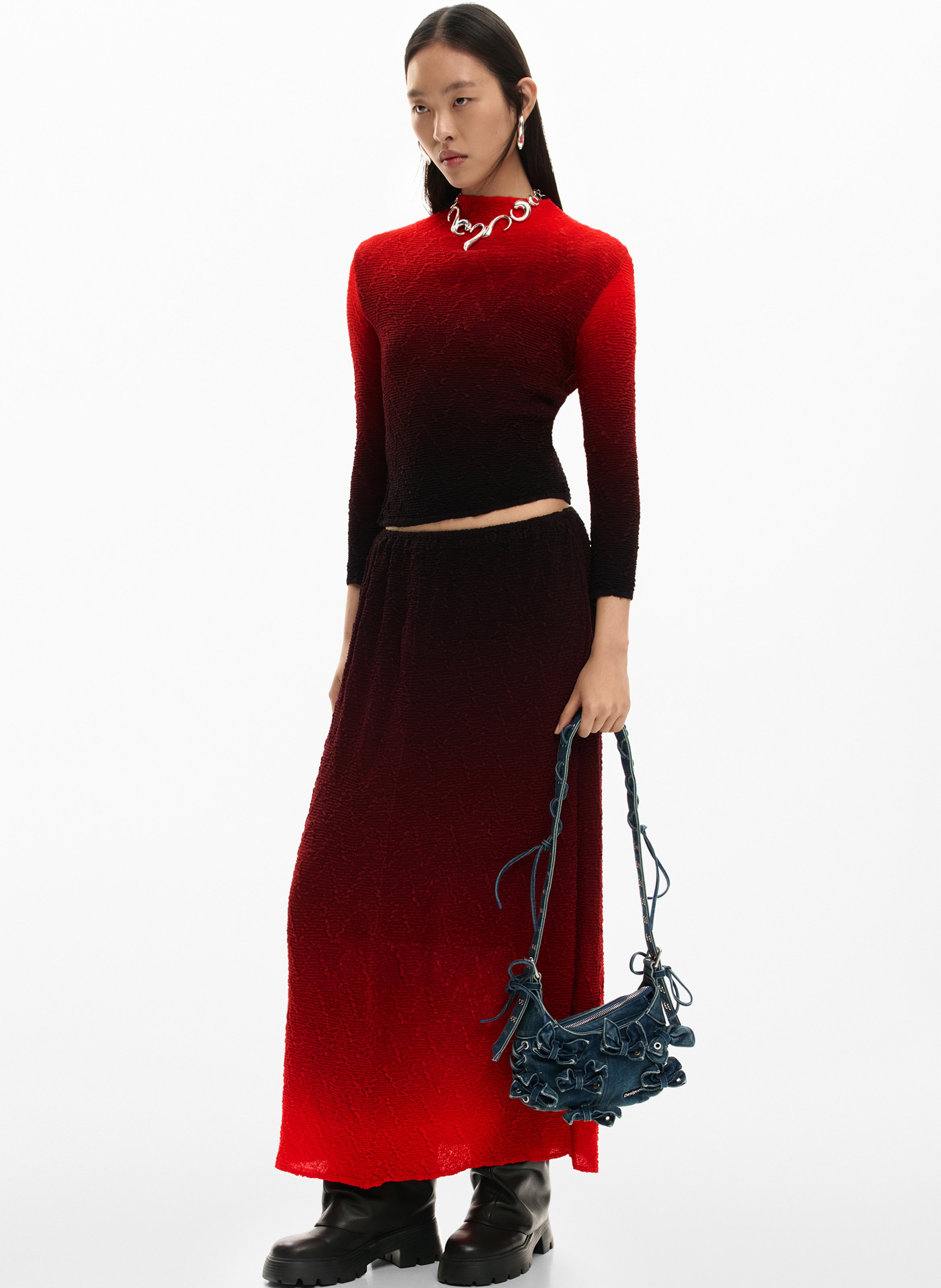 Sac à main en denim DESIGUAL Bleu