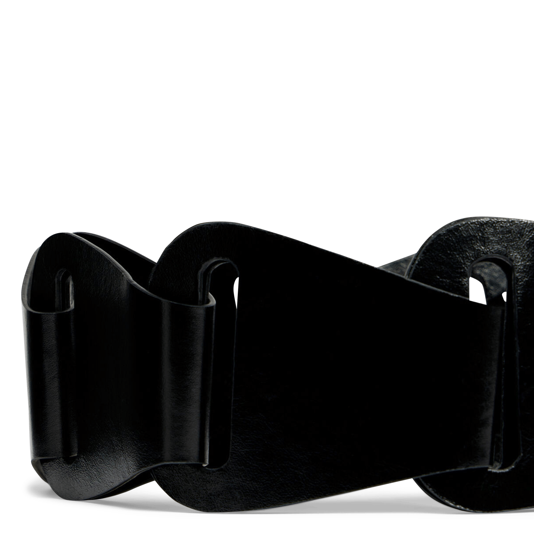 Ceinture large en cuir IRO Noir