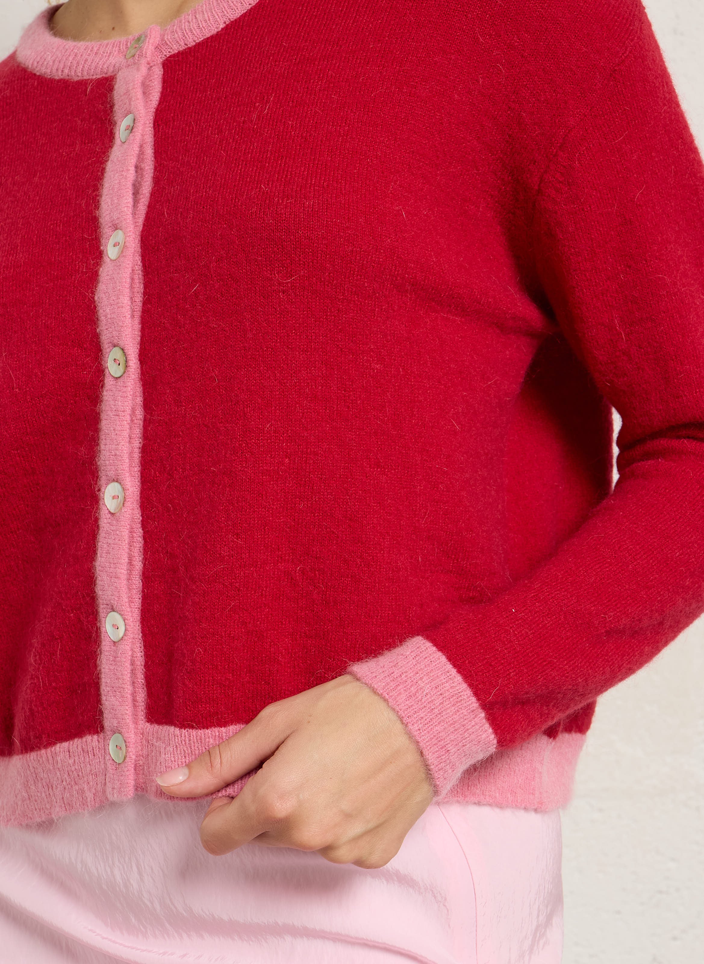 Oversized wool-blend cardigan ELISE CHALMIN Multicolored