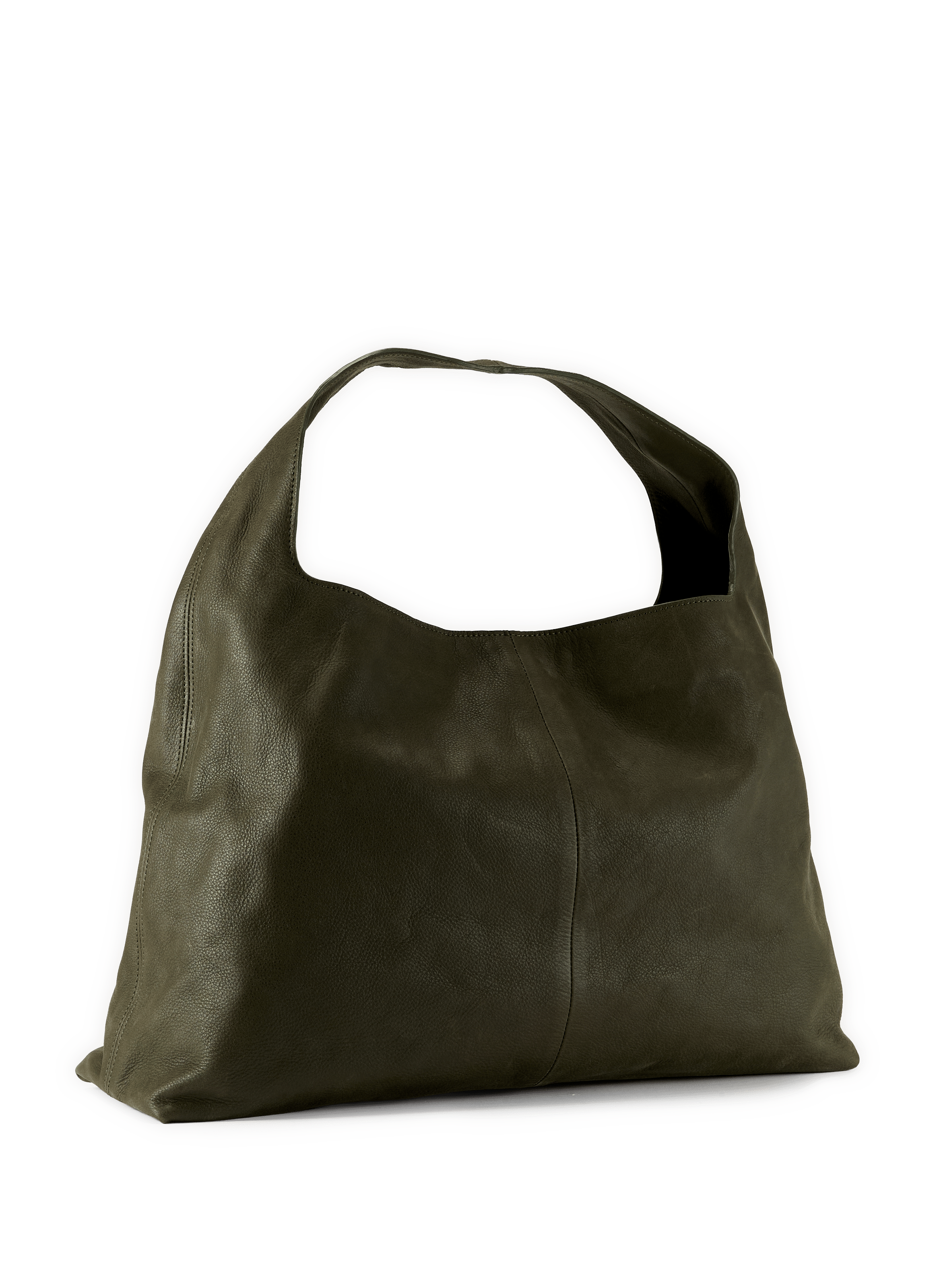 Handbag in cowhide leather henri SAISON 1865 Khaki