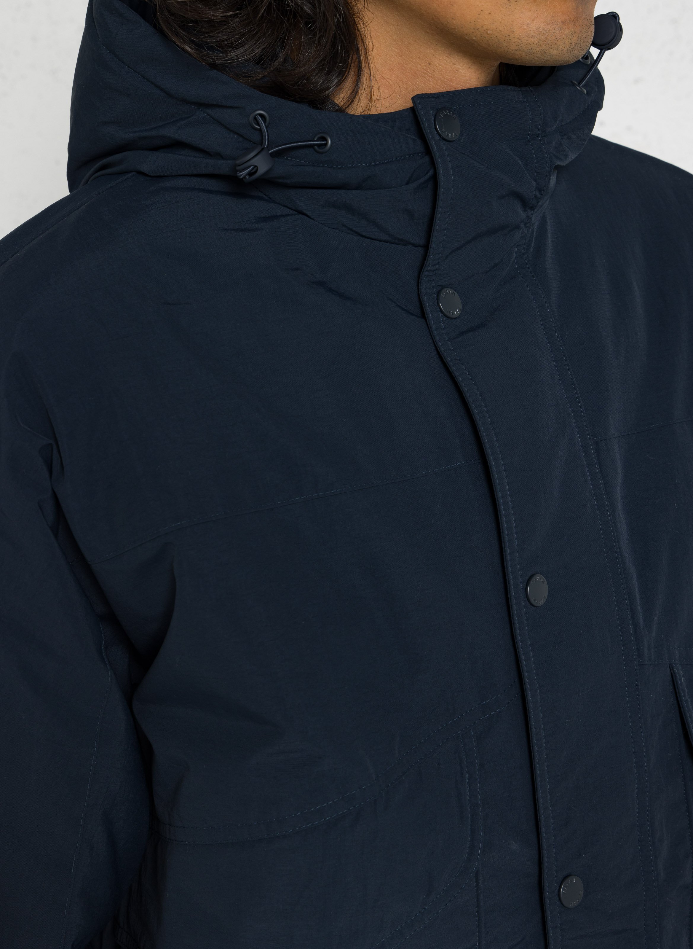 Gerade geschnittene Jacke mit Stehkragen FARAH Blau