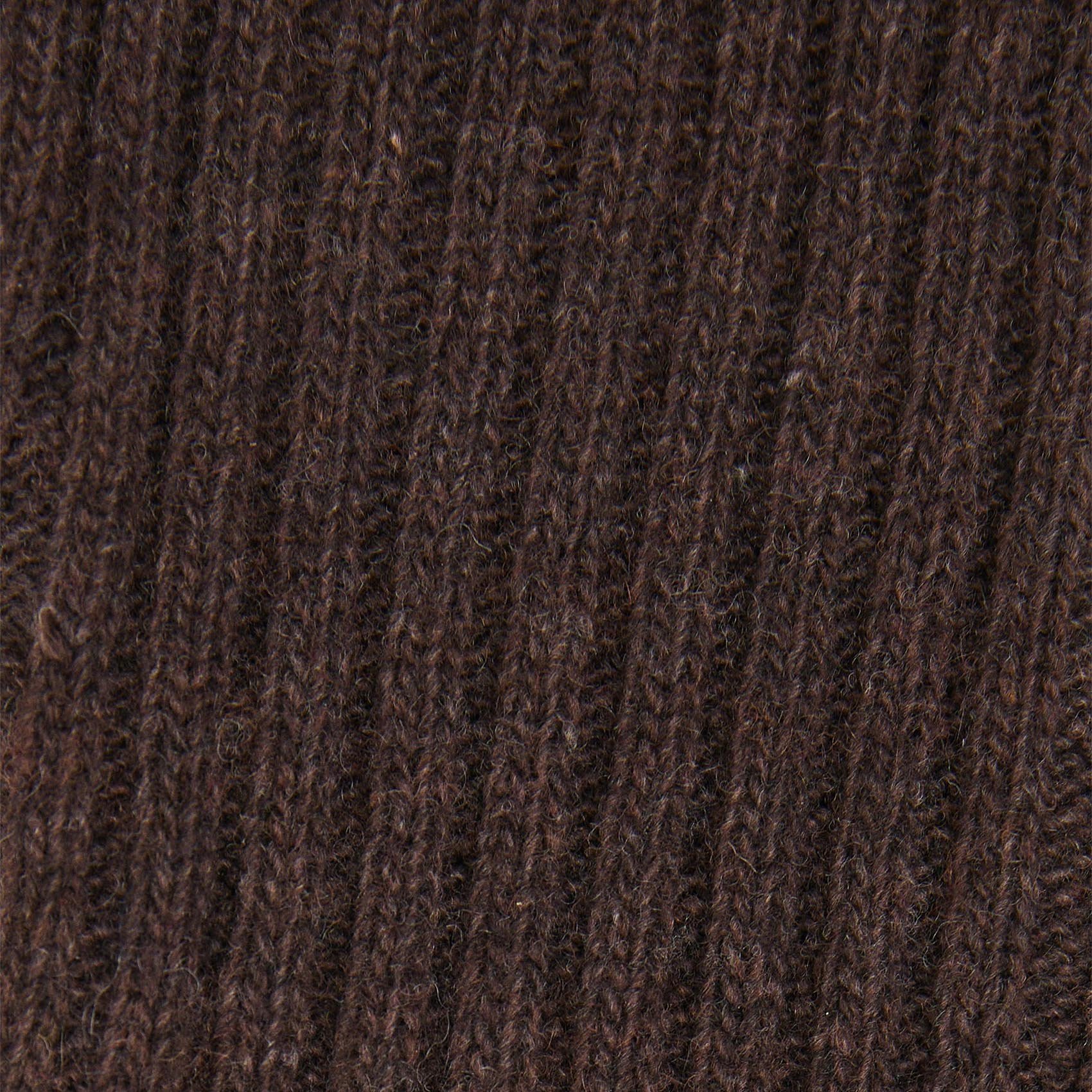 Mitaines en maille tubulaire côtelée HUMILITY Marron