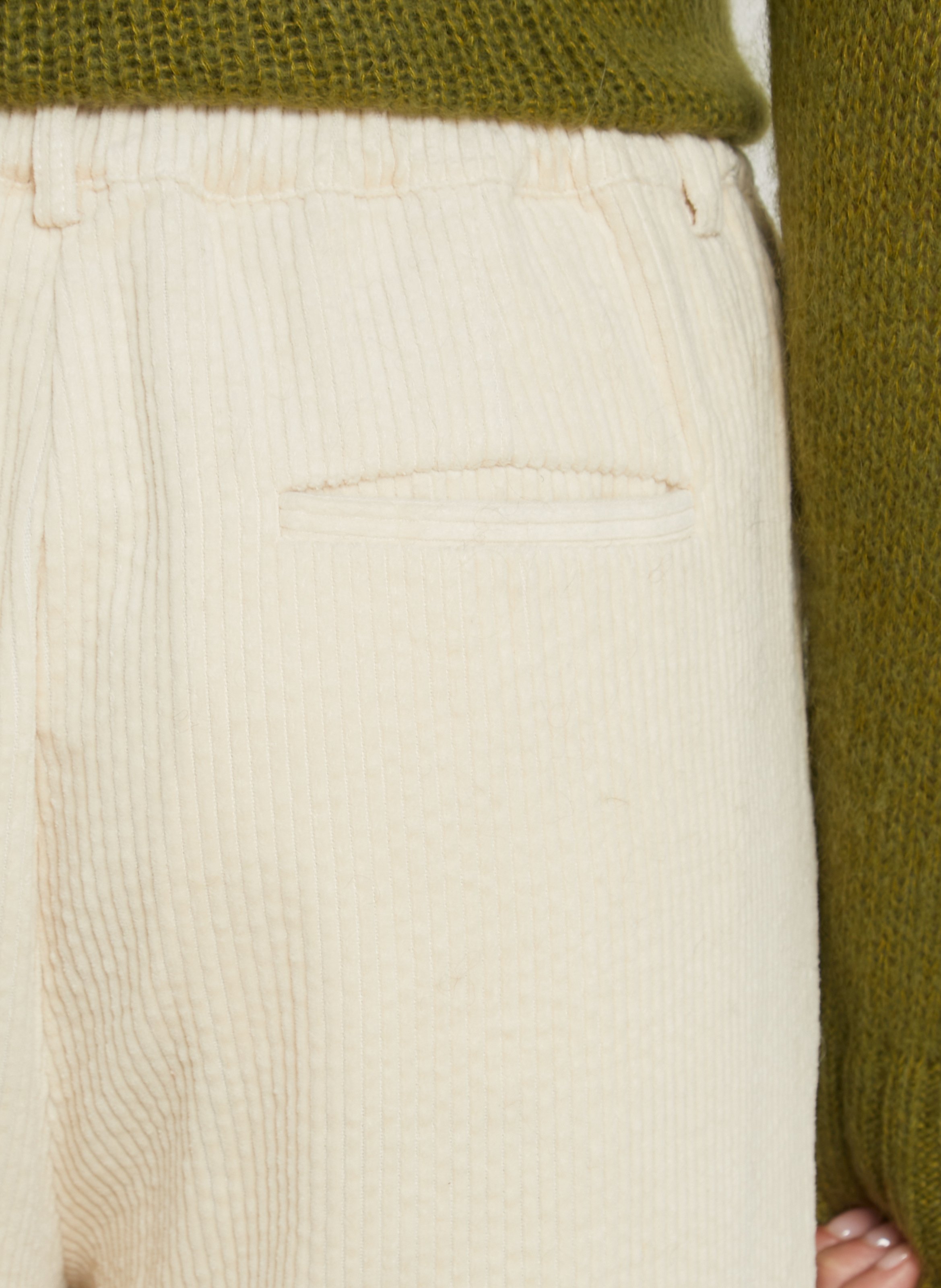 Pantalon en velours côtelé de coton  BELLA JONES Beige
