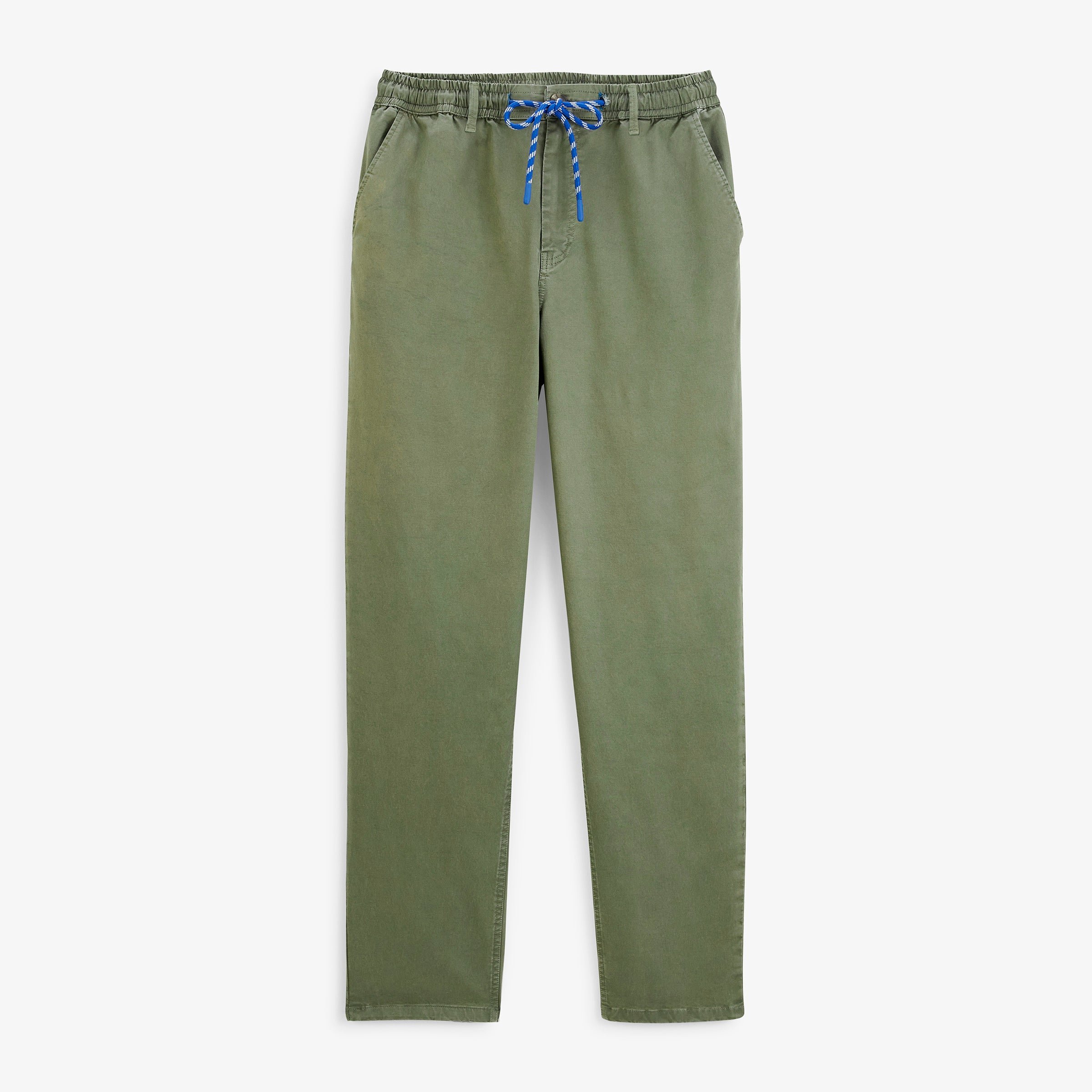 Pants 558 in military green stretch cotton with elasticated waist sbplay SERGE BLANCO Grey