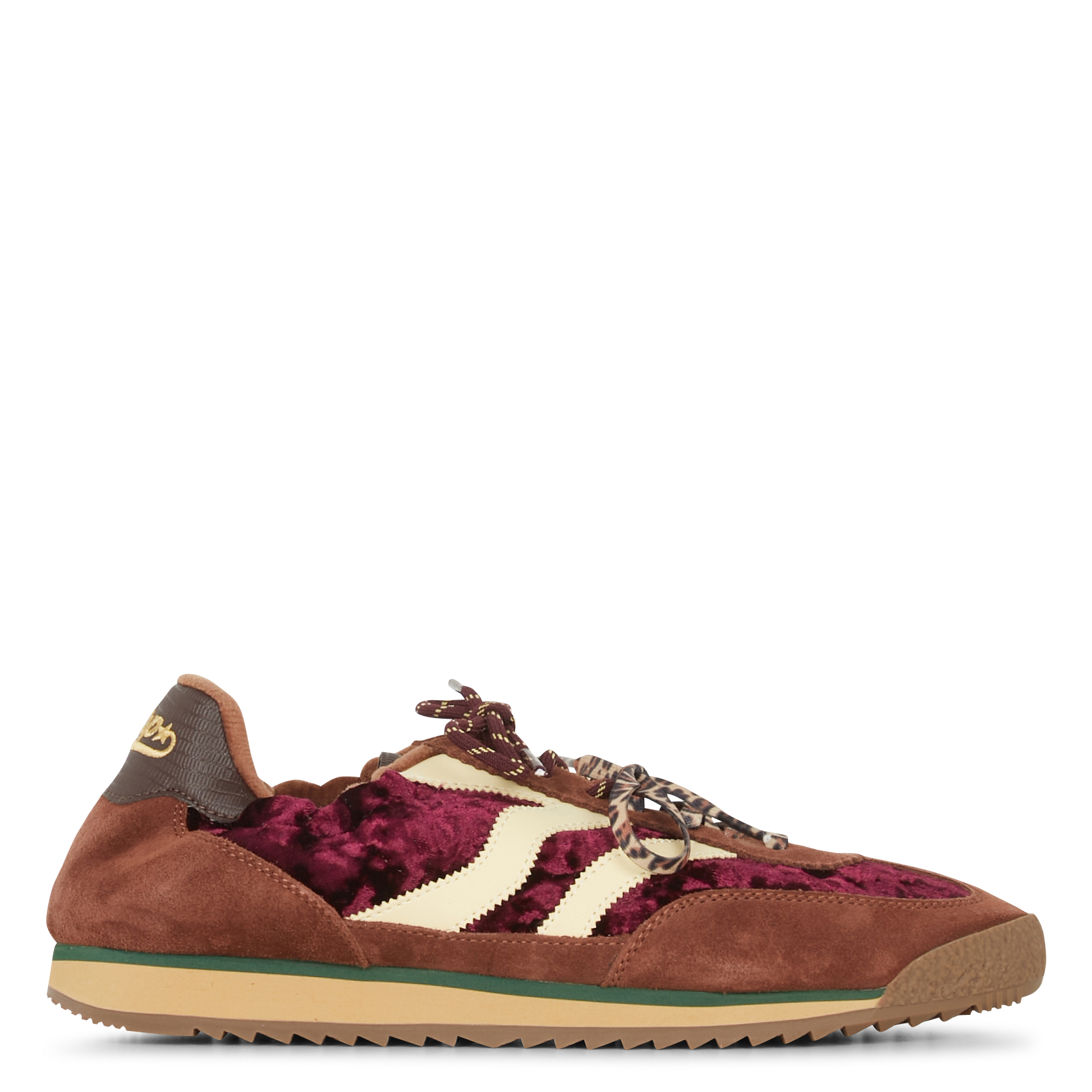Niedrige Ledersneaker MRP Violett