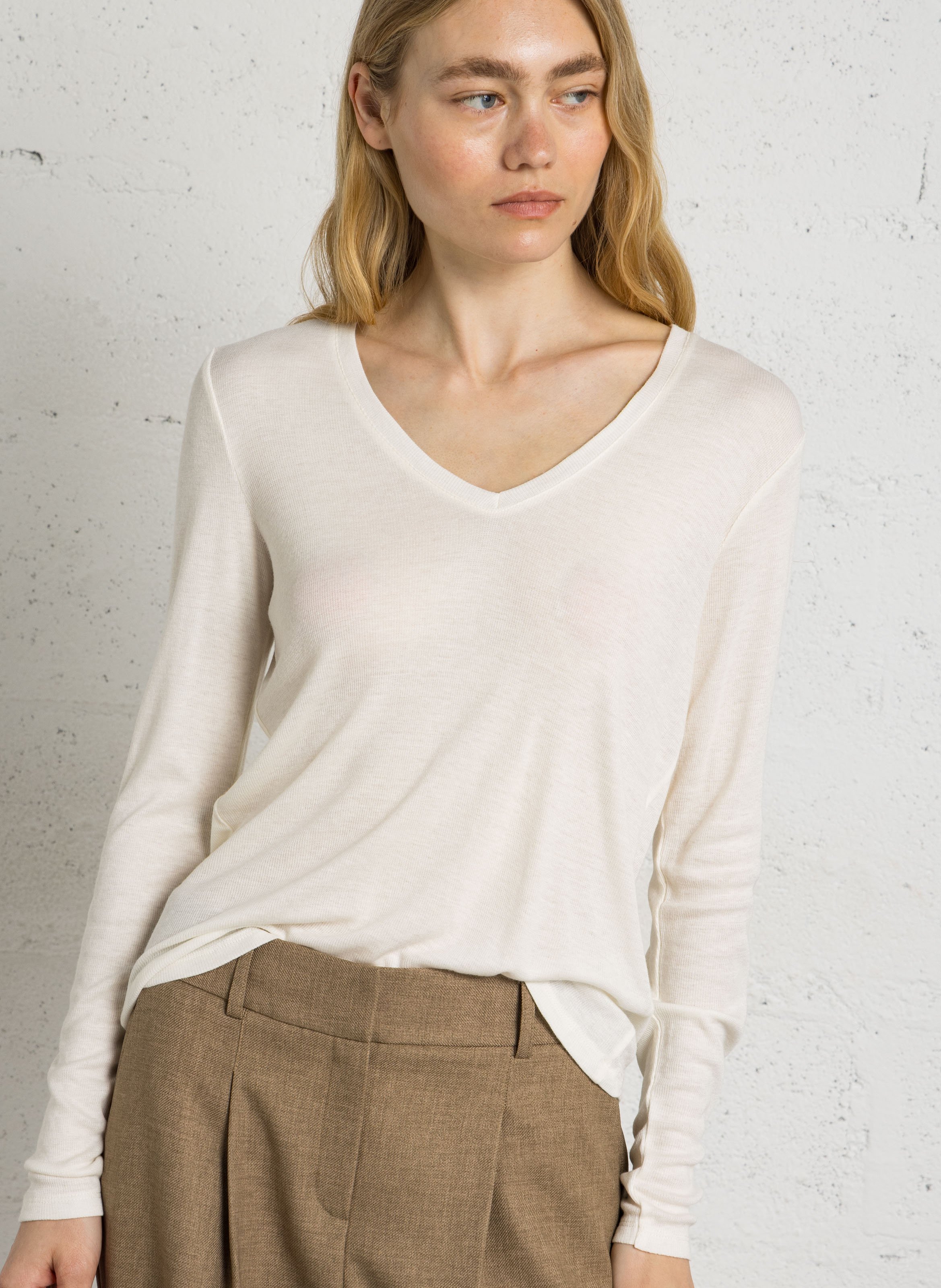 T-shirt cintré manches longues HARTFORD