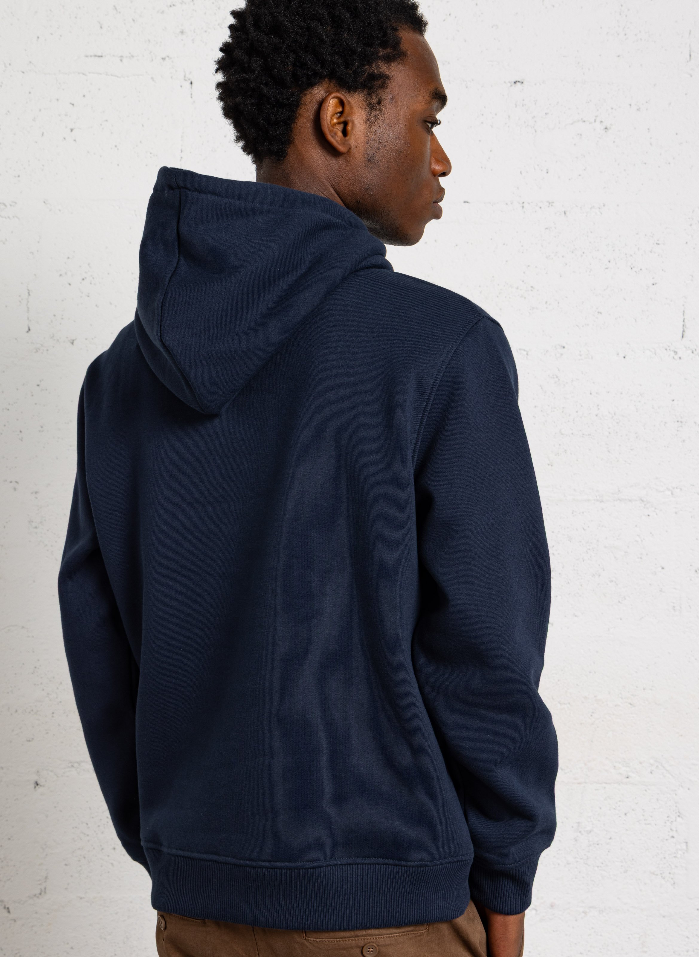 Effen hoodie met geborduurd logo PEPE JEANS Blauw