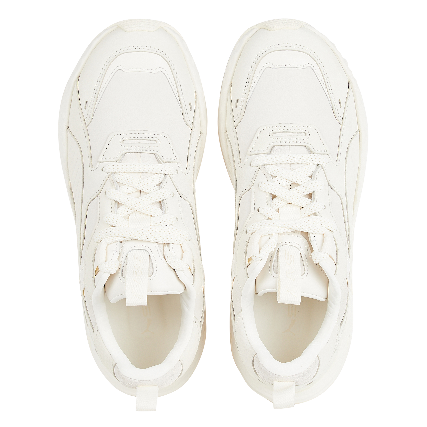 Baskets basses en cuir PUMA Blanc