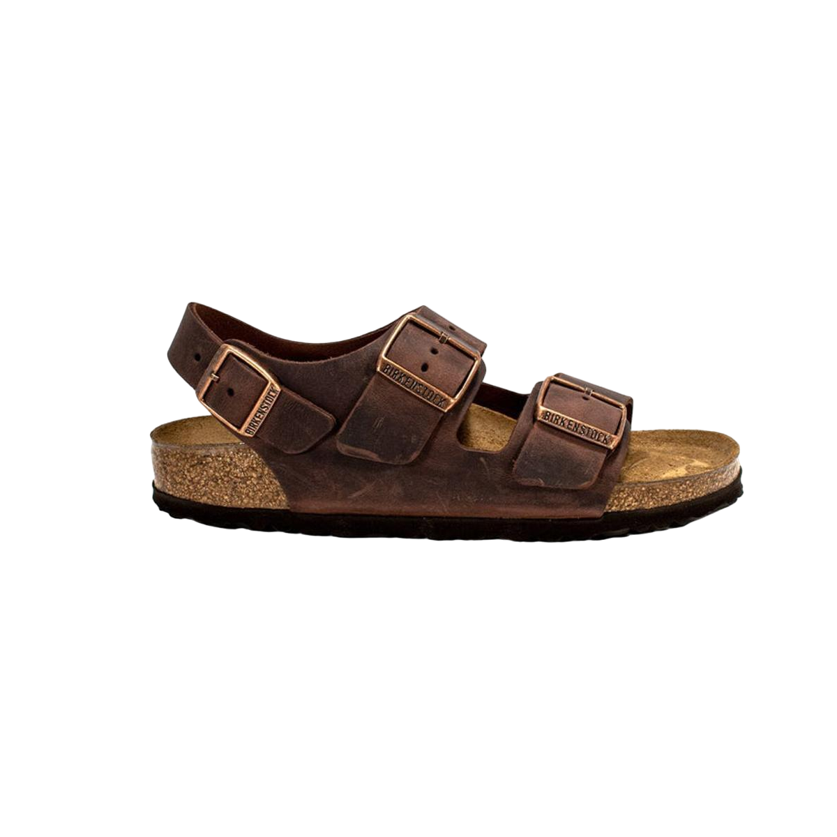 Faux leather sandals BIRKENSTOCK Brown