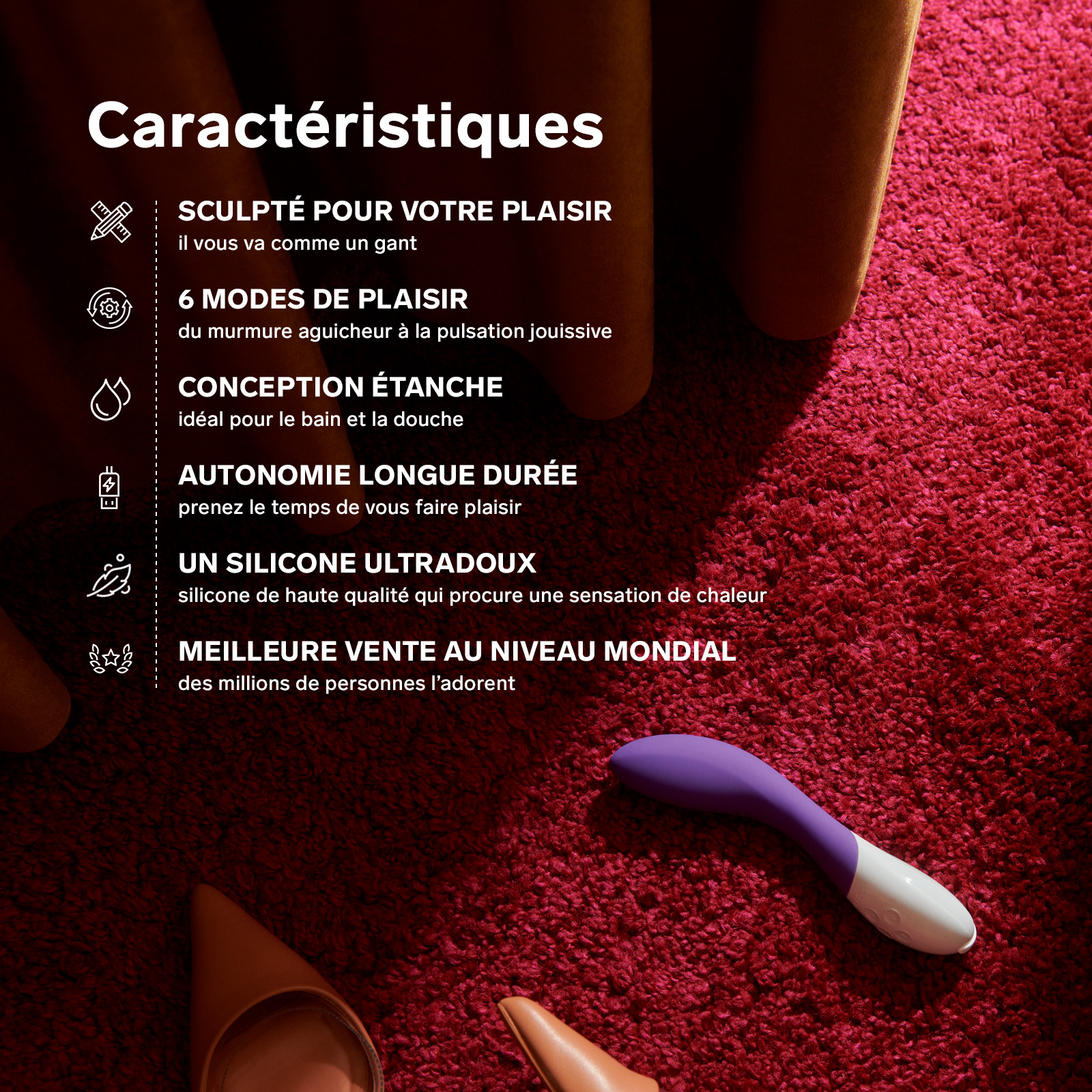 Vibromasseur femme point g LELO Violet