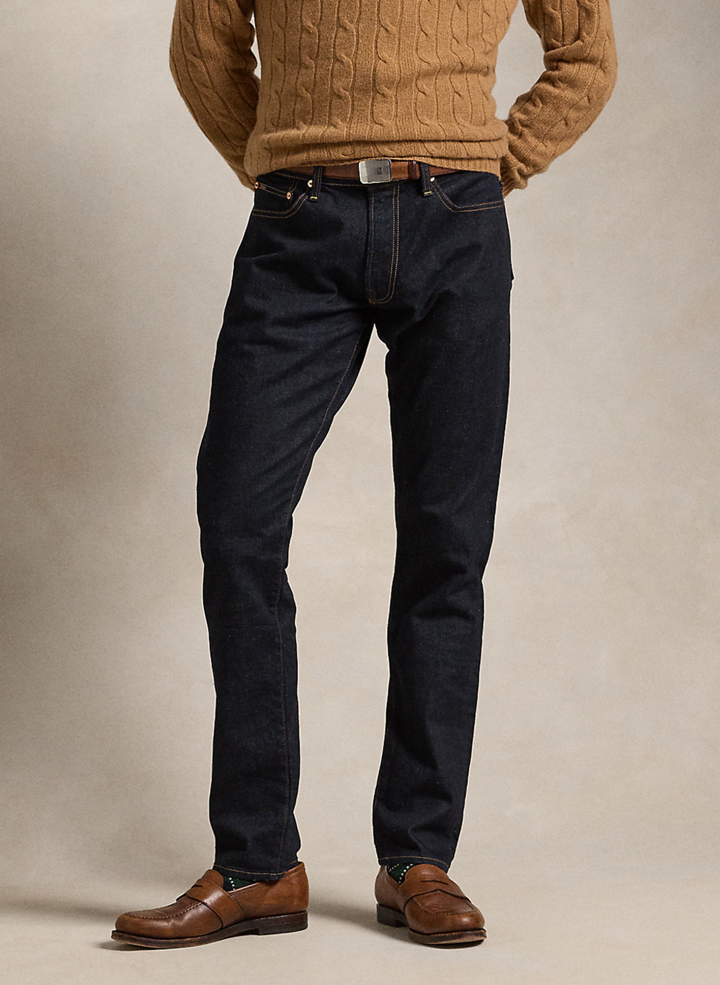 Slim-fit cotton-blend jeans POLO RALPH LAUREN Blue