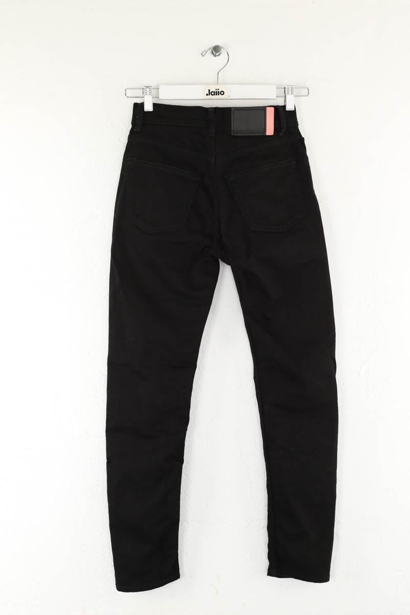 Cotton skinny jeans ACNE STUDIOS - Seconde Main Black