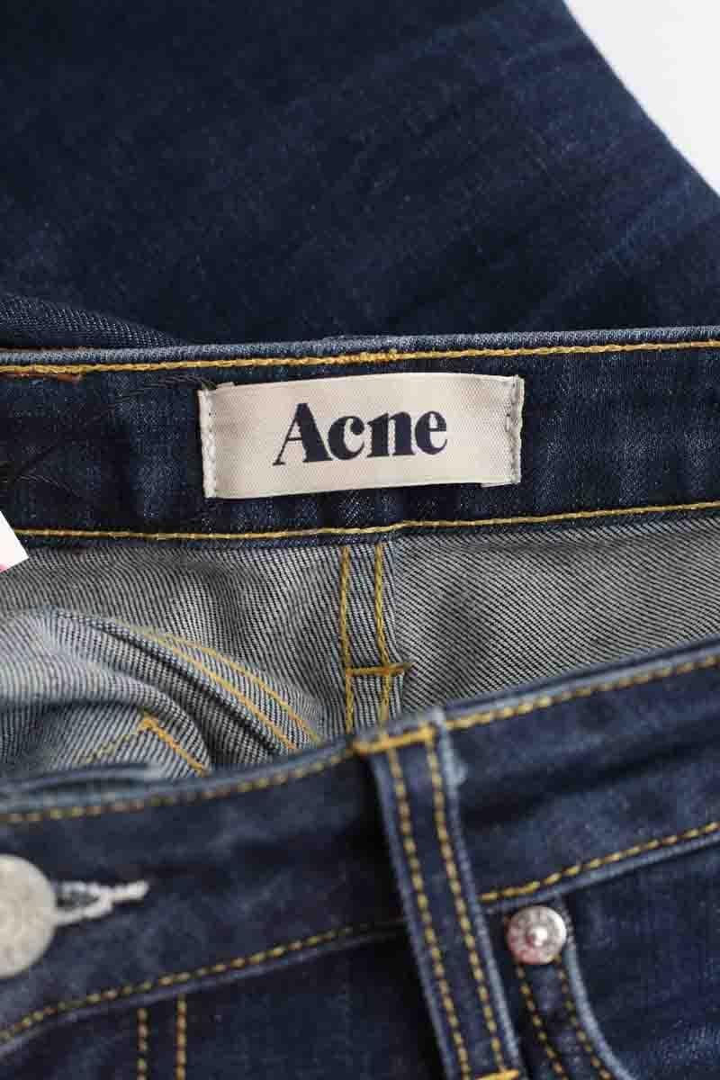 Cotton skinny jeans ACNE STUDIOS - Seconde Main Blue