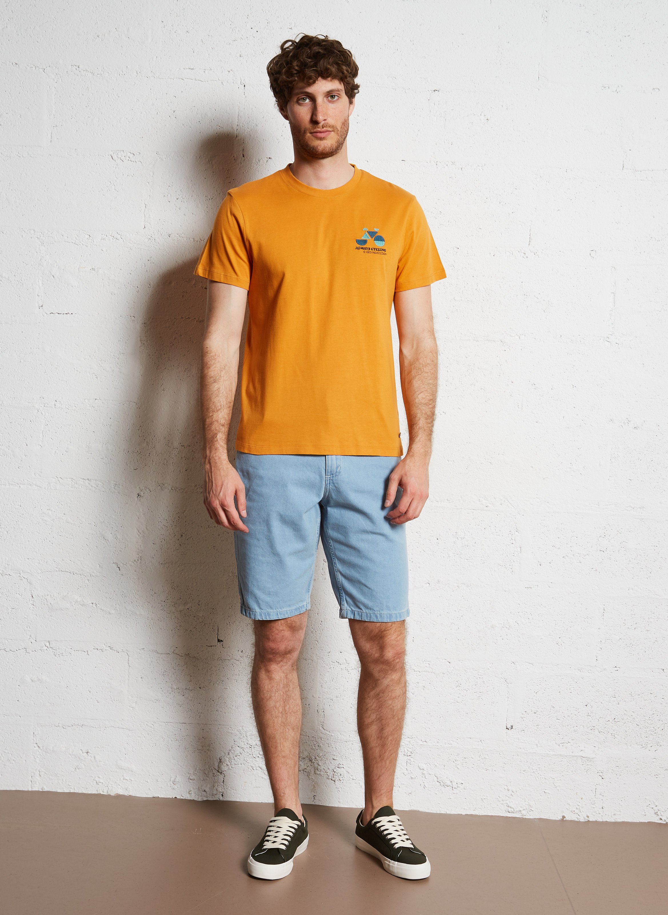 Short droit en coton  DICKIES Bleu
