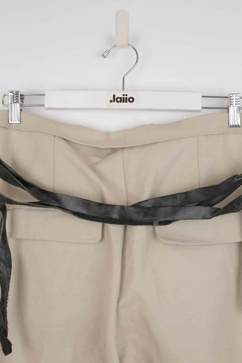 Slim cotton trousers ISABEL MARANT - Seconde Main Beige