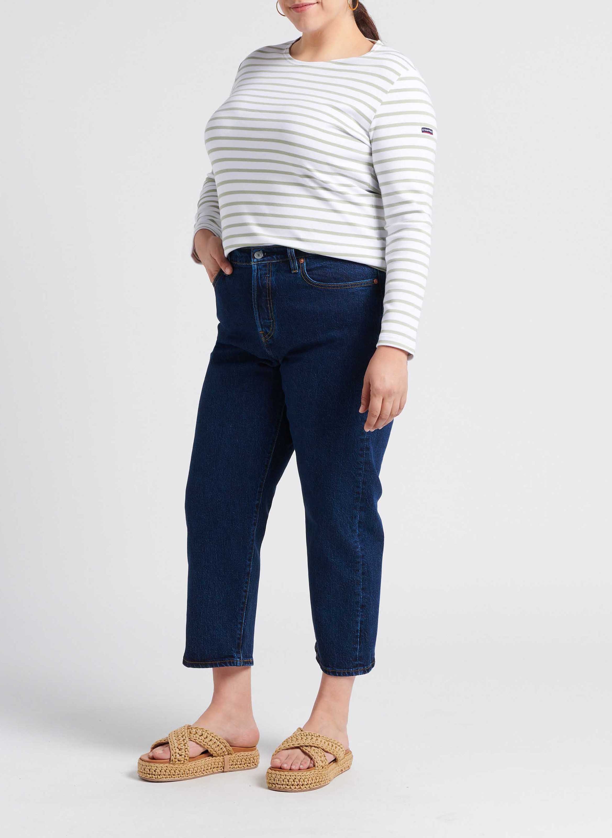 High-rise straight-leg jeans LEVI'S Raw denim