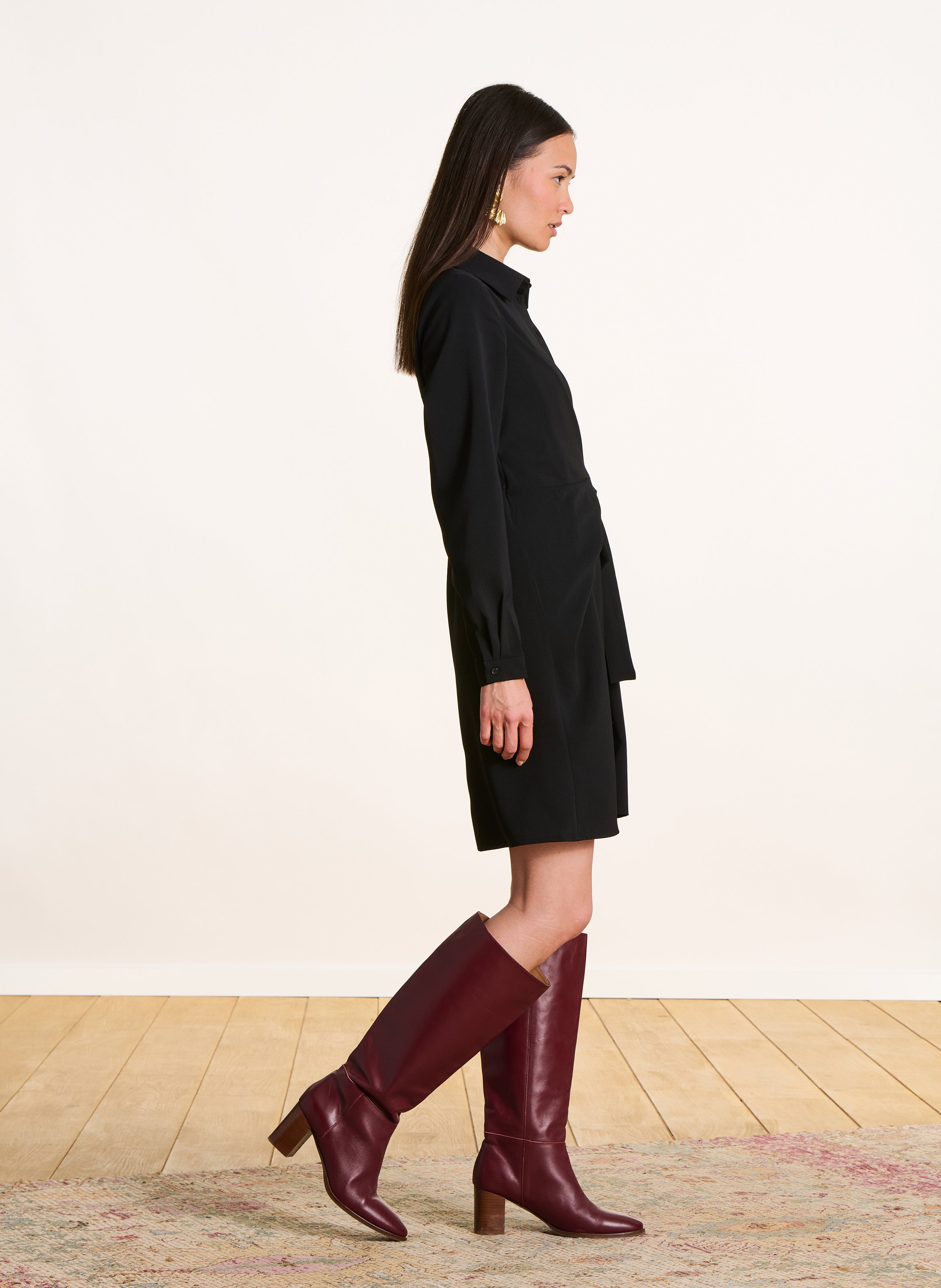Bottes en cuir LA FEE MARABOUTEE Rouge