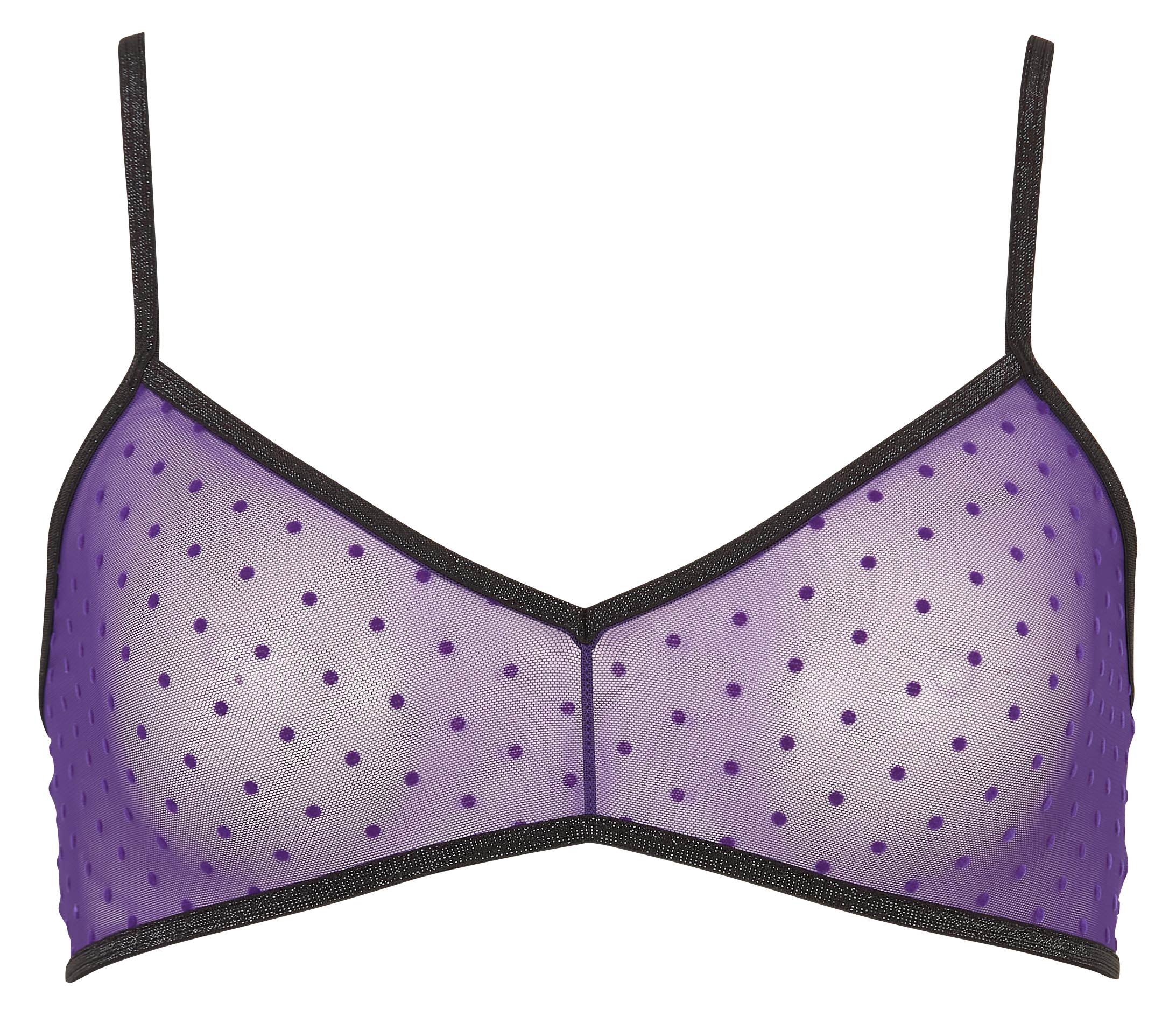 Brassière à pois LA NOUVELLE Violet