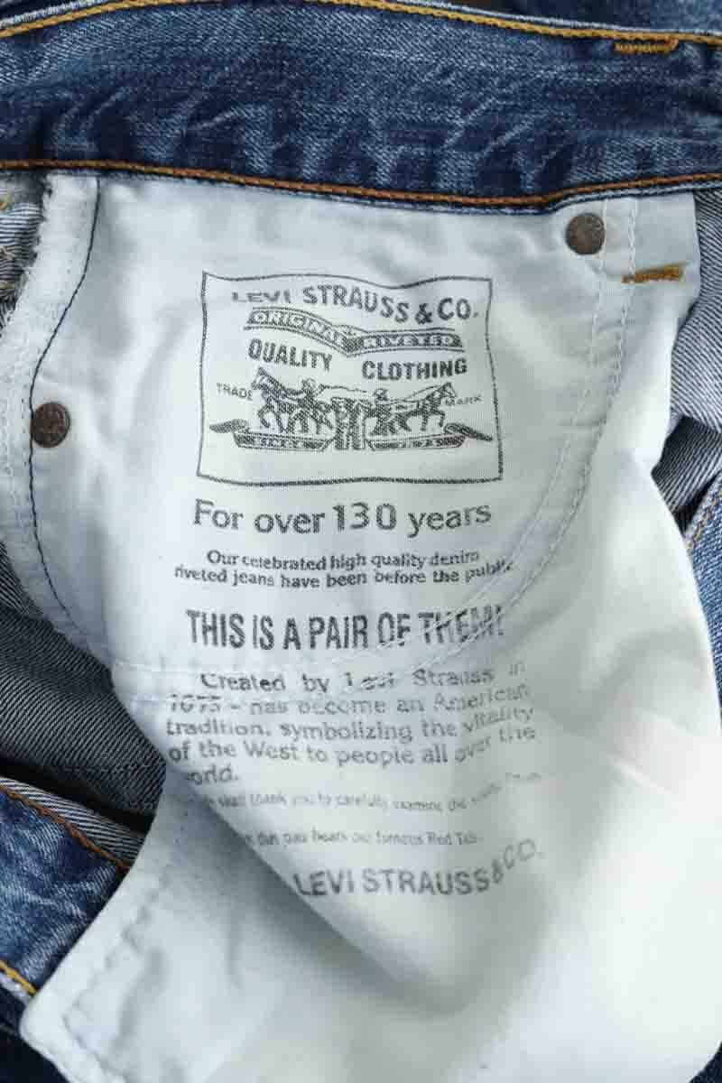 Cotton straight jeans LEVI'S - Seconde main Blue