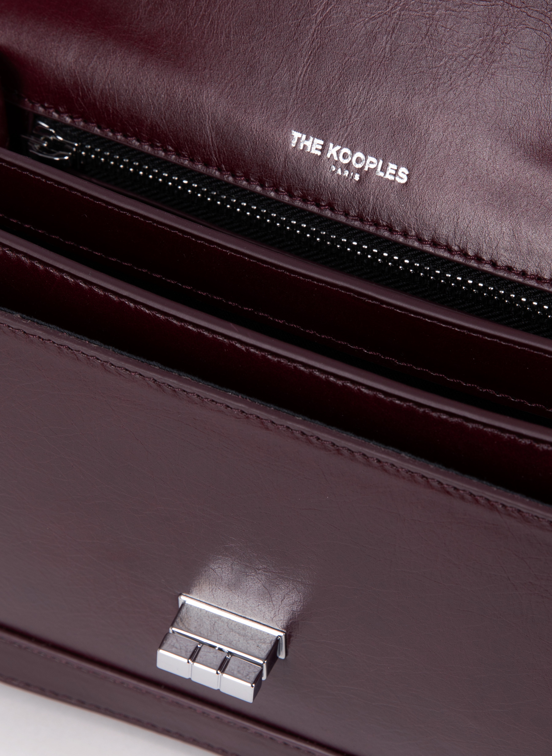 Emily small leather bag THE KOOPLES Red