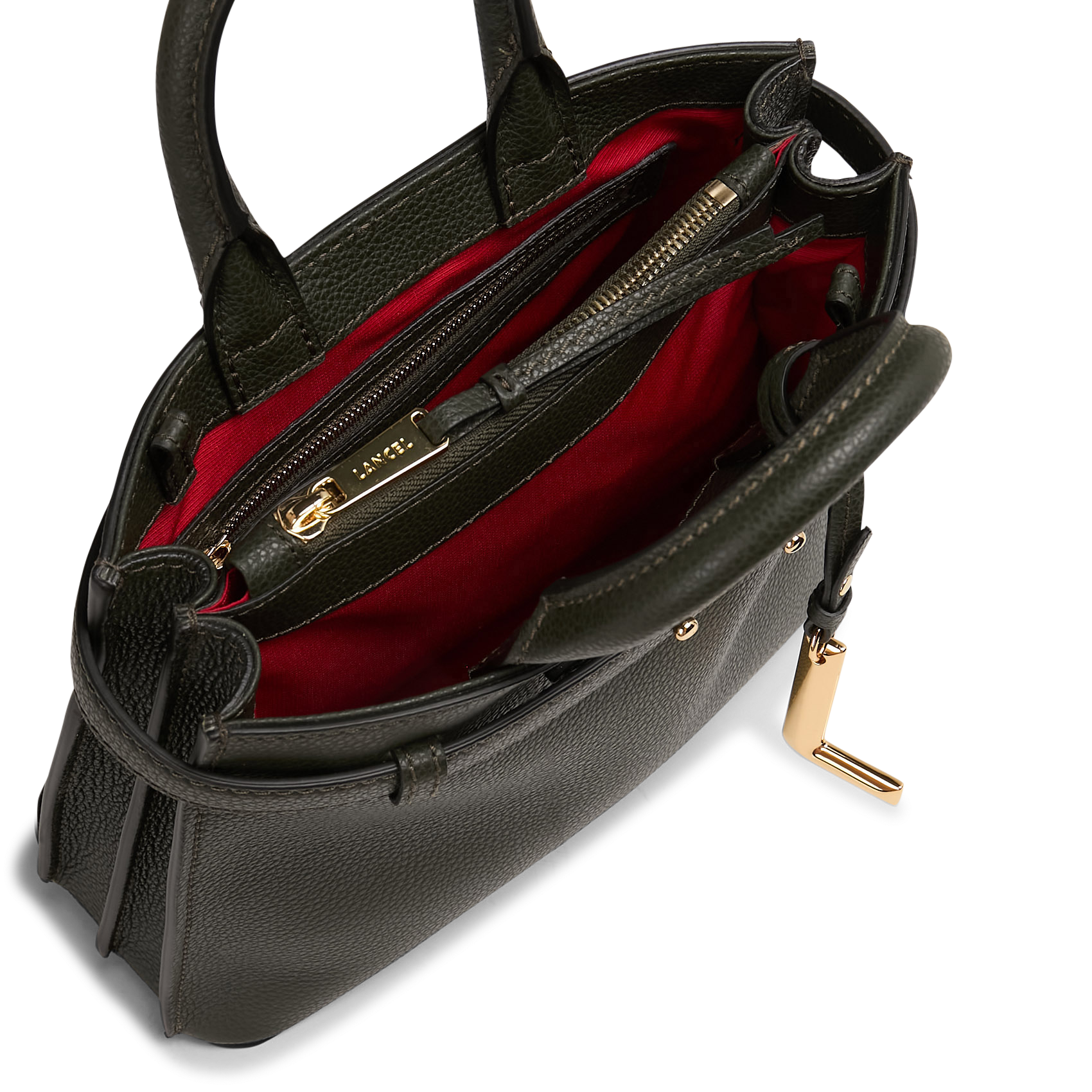 Sac bandoulière en cuir LANCEL Vert