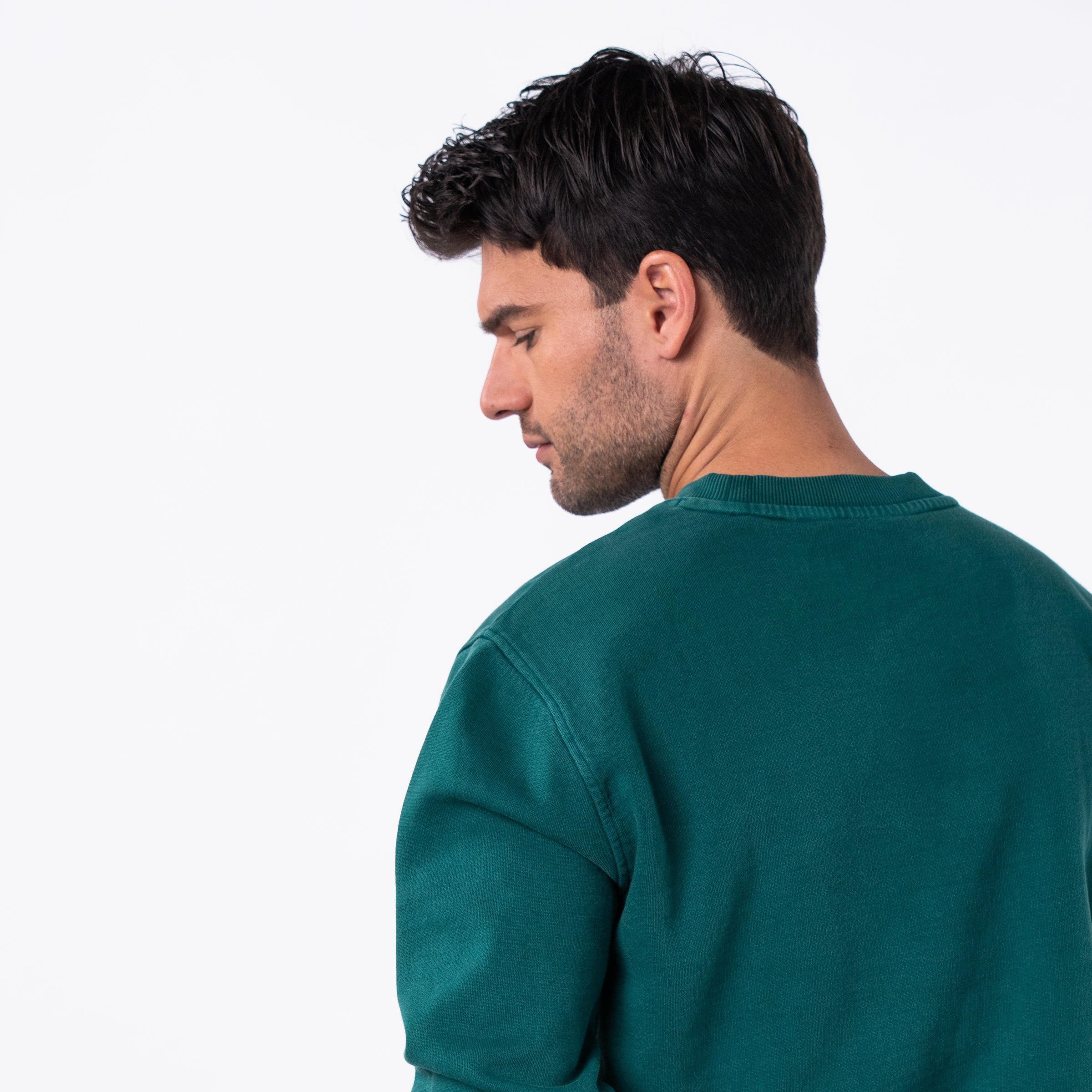 Organic cotton winter sweatshirt BILLYBELT Green