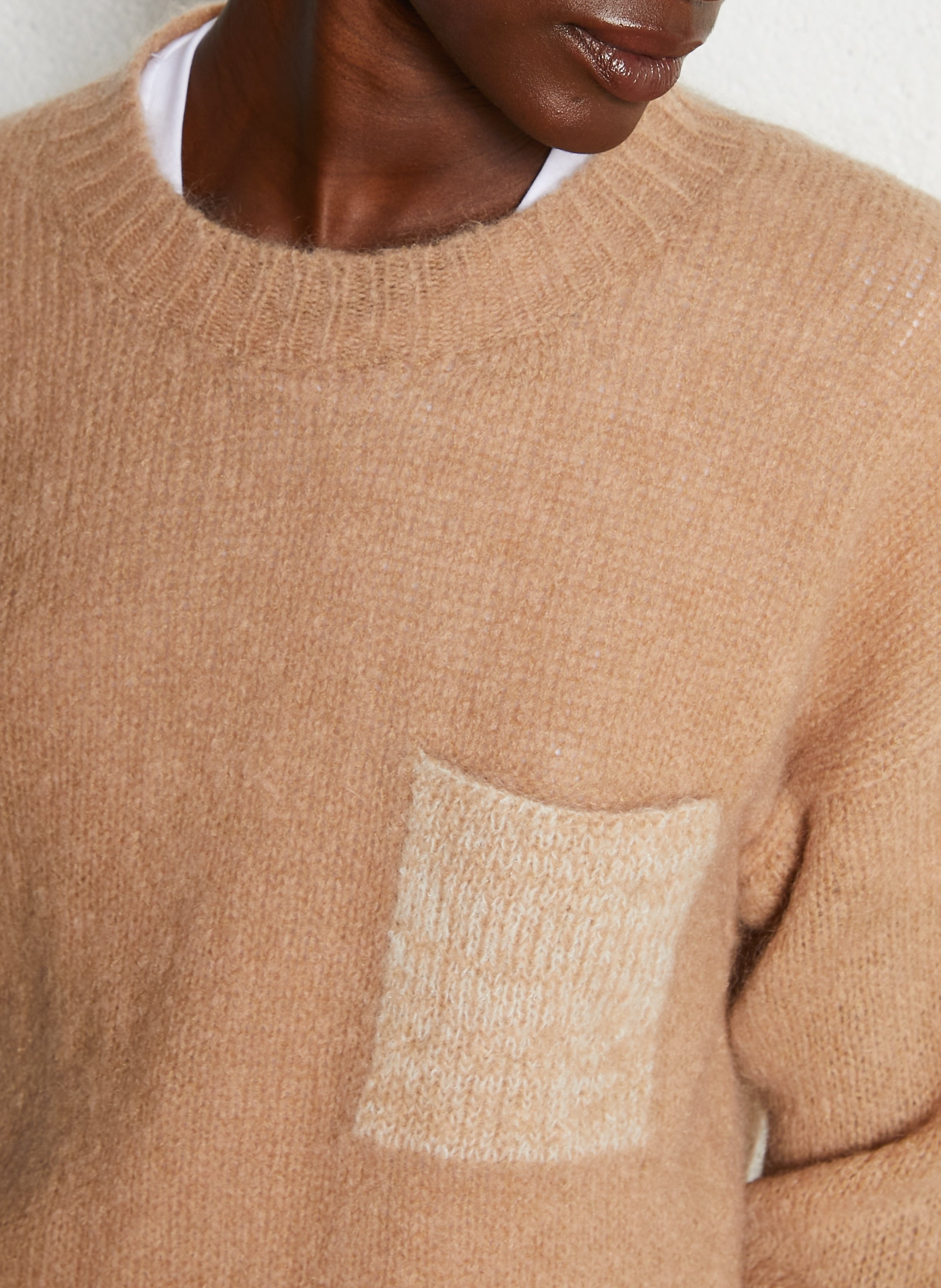 Alpaca wool sweater MAISON ANJE Brown