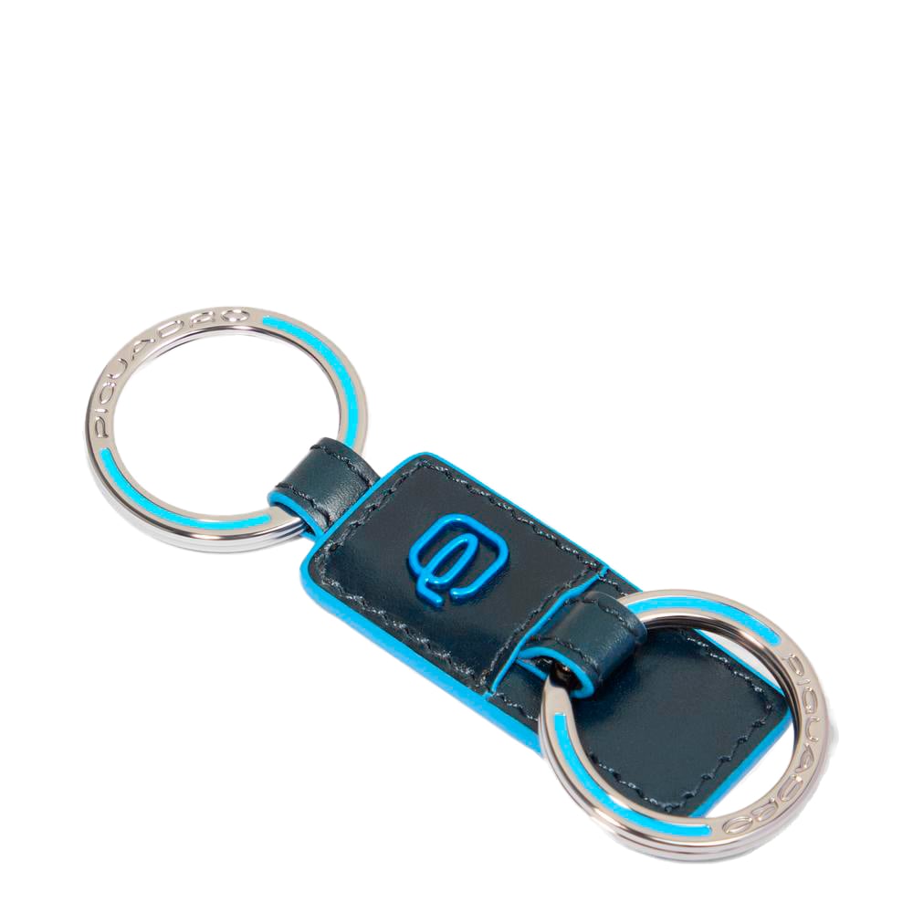 Leather keychain with two rings PIQUADRO
