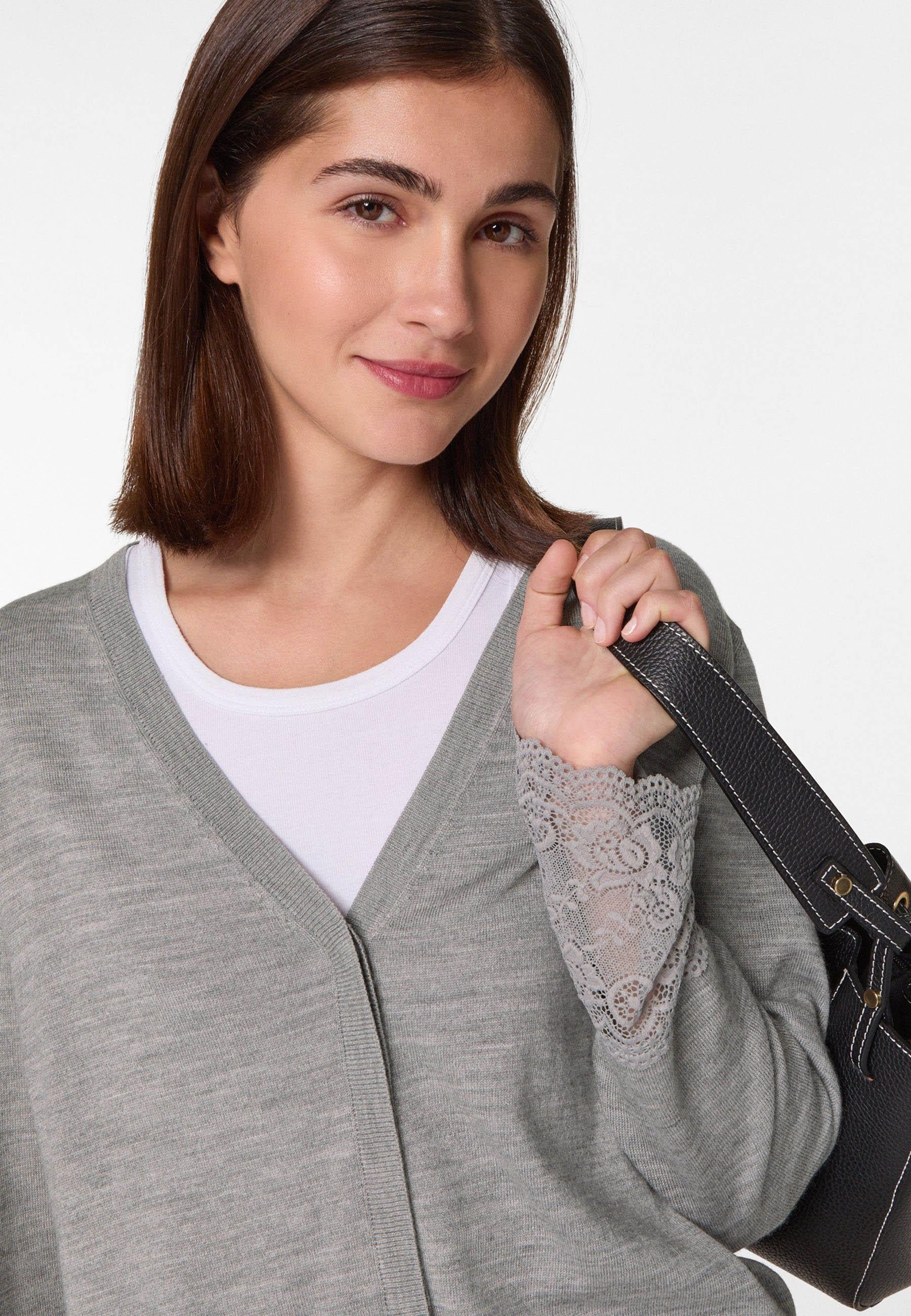 Wool lace vest RODIER Grey