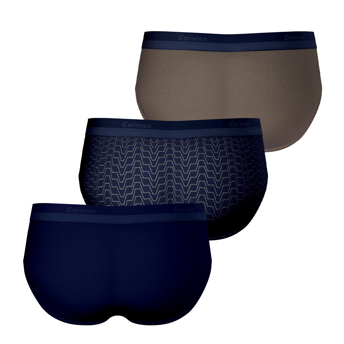 Pack of 10 low-rise briefs Brown