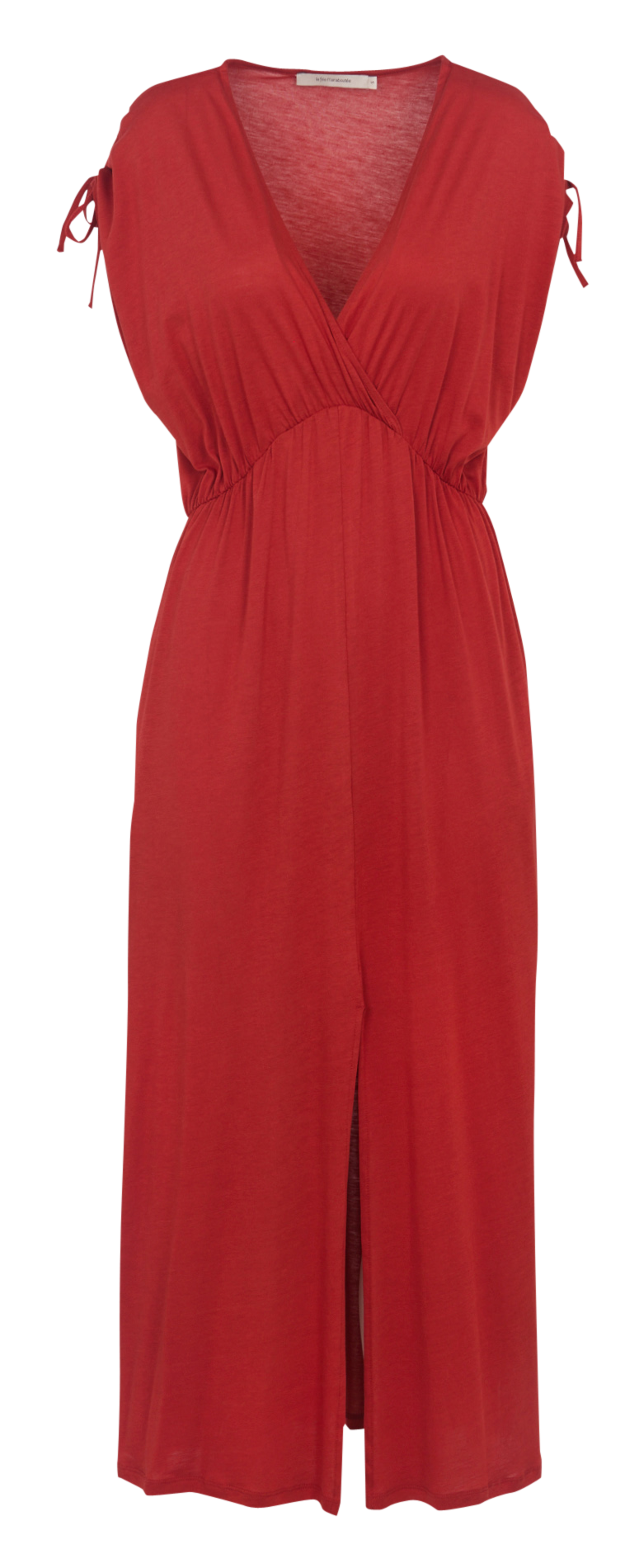 Lange jurk met V-hals LA FEE MARABOUTEE