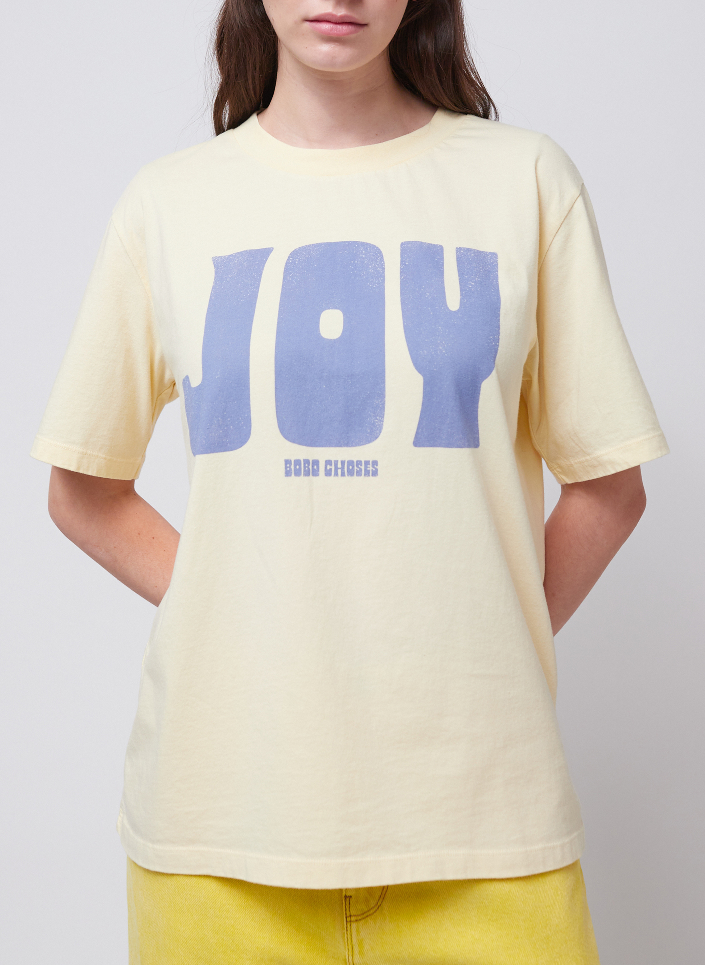 Straight-fit T-shirt met korte mouwen BOBO CHOSES Geel