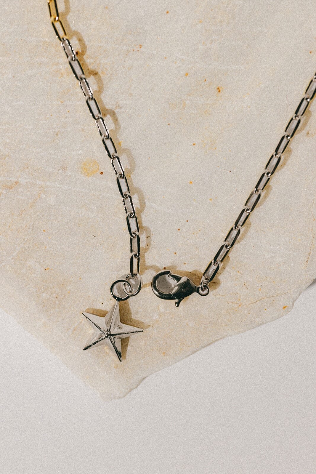 Maxi gold-plated star necklace MONSIEUR SIMONE Silver