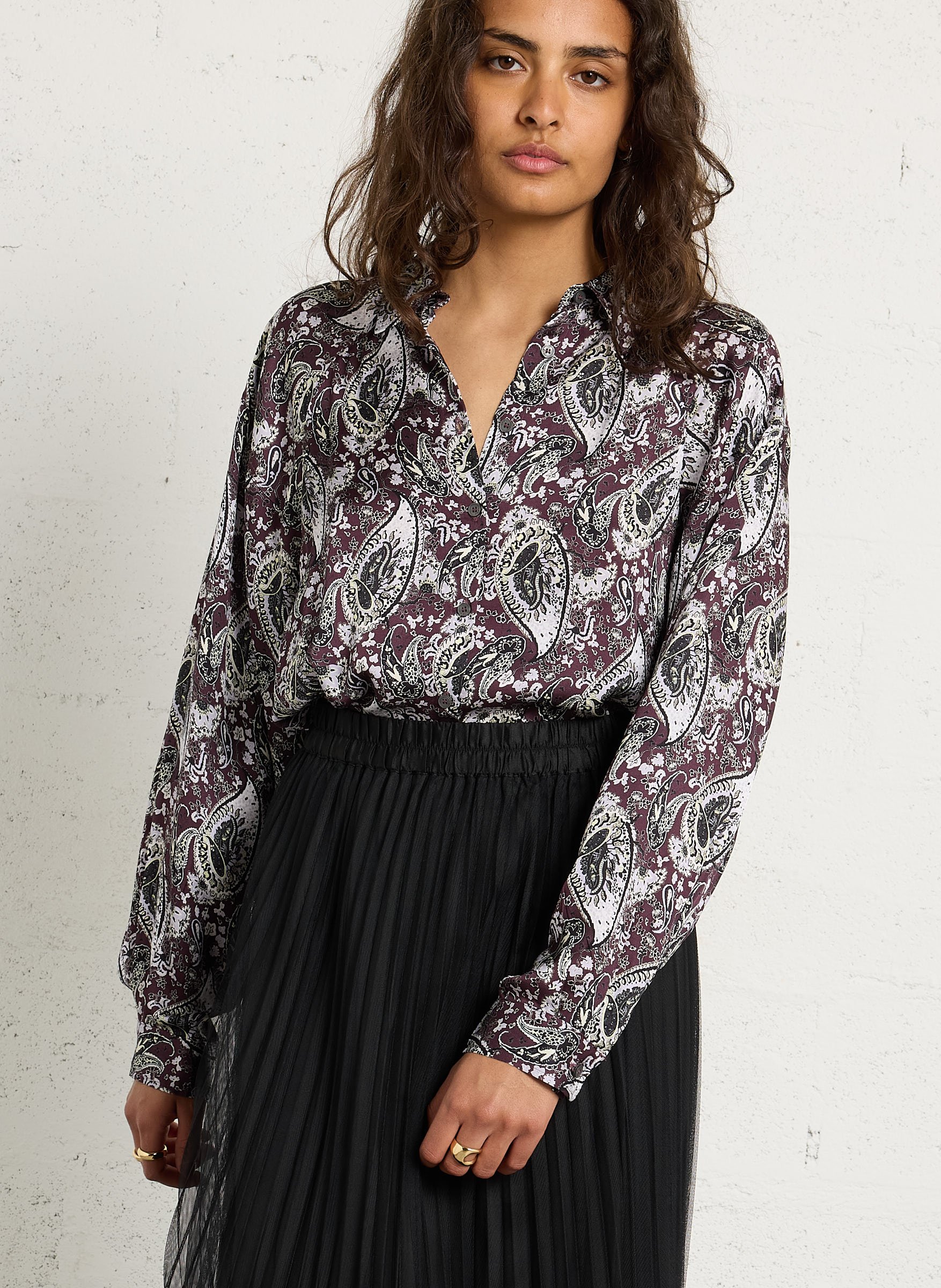 Fluid loose shirt IKKS Purple