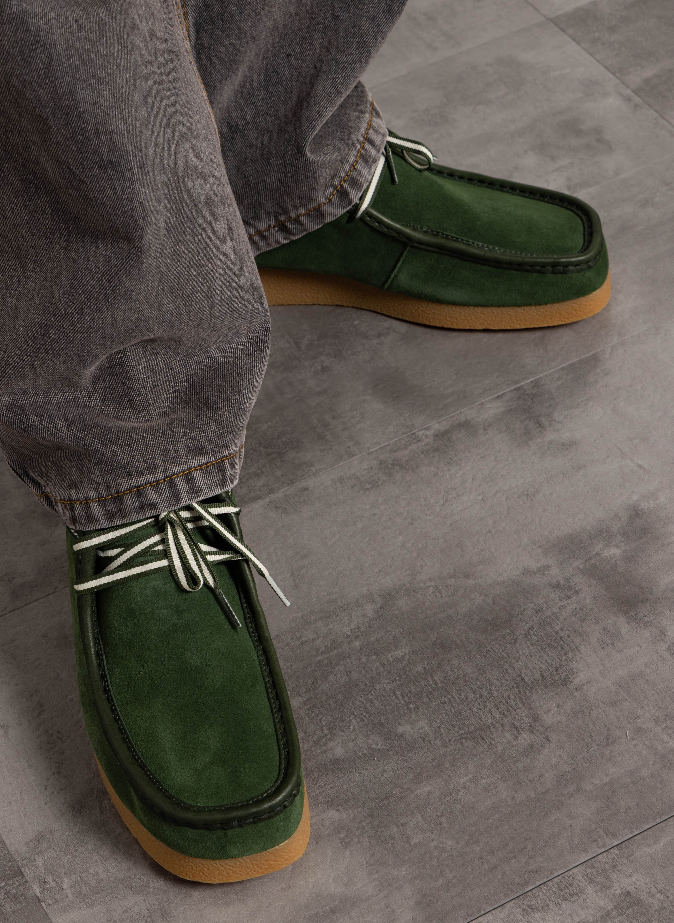 Leather loafers CLARKS Green