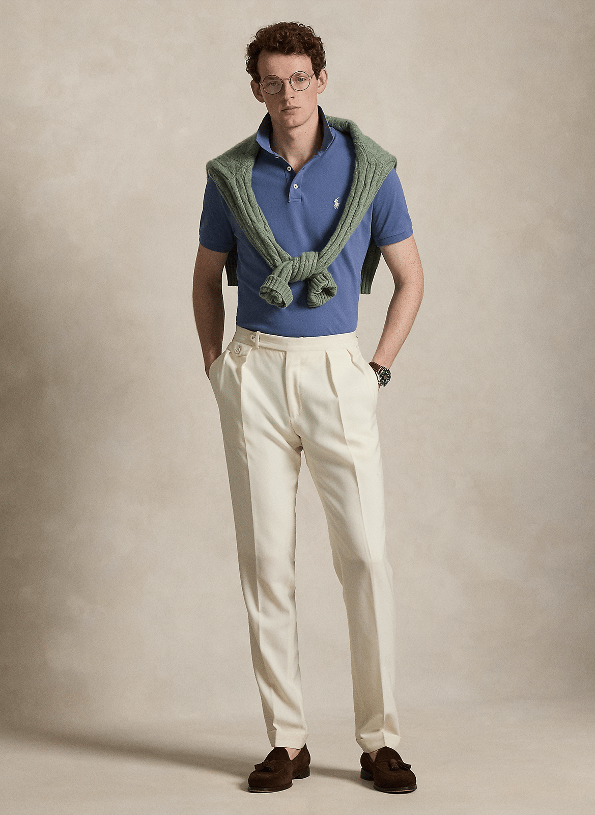 Polo mit kurzen Ärmeln und besticktem Logo POLO RALPH LAUREN Blau