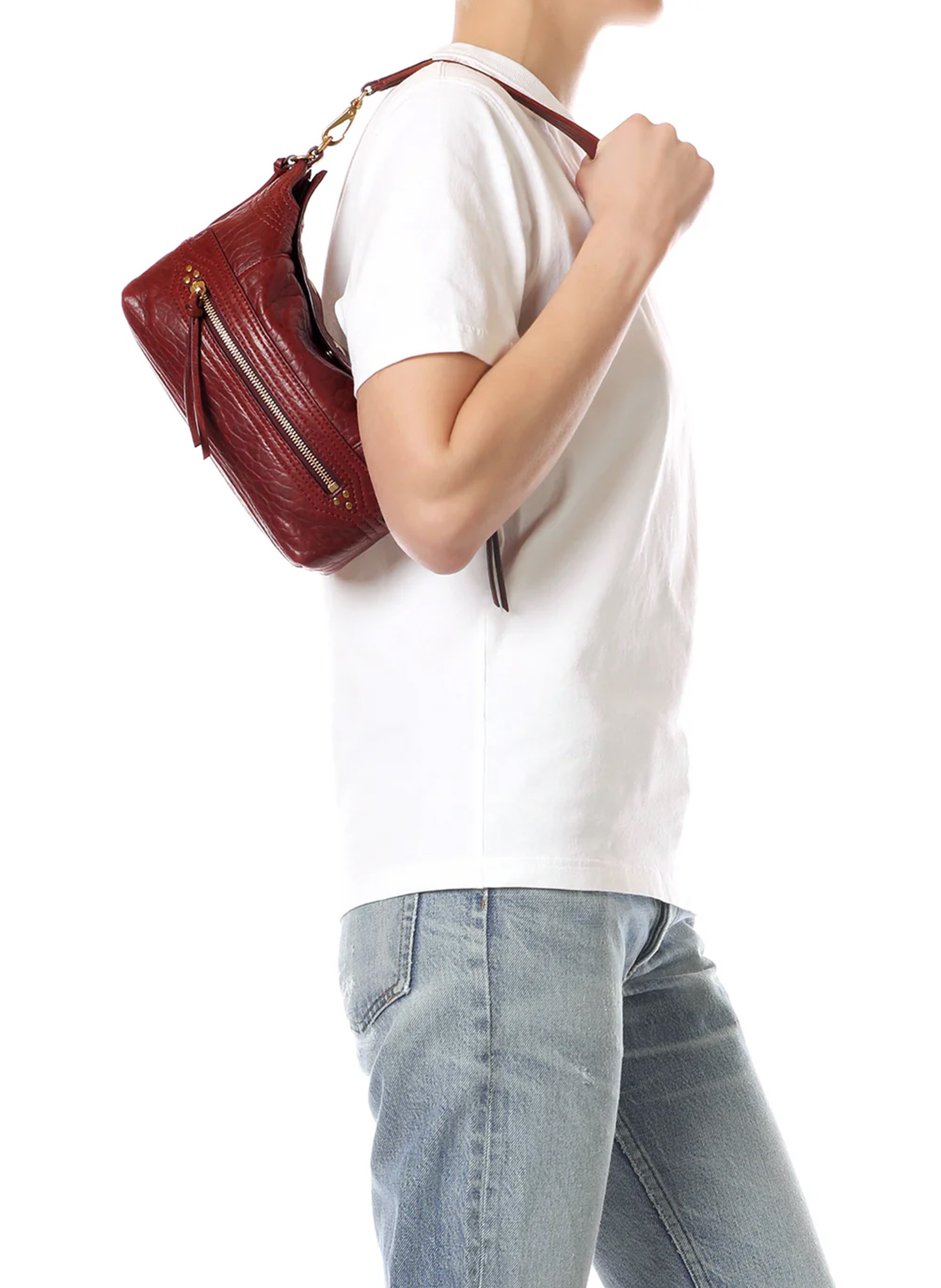 Leather handbag JEROME DREYFUSS Red