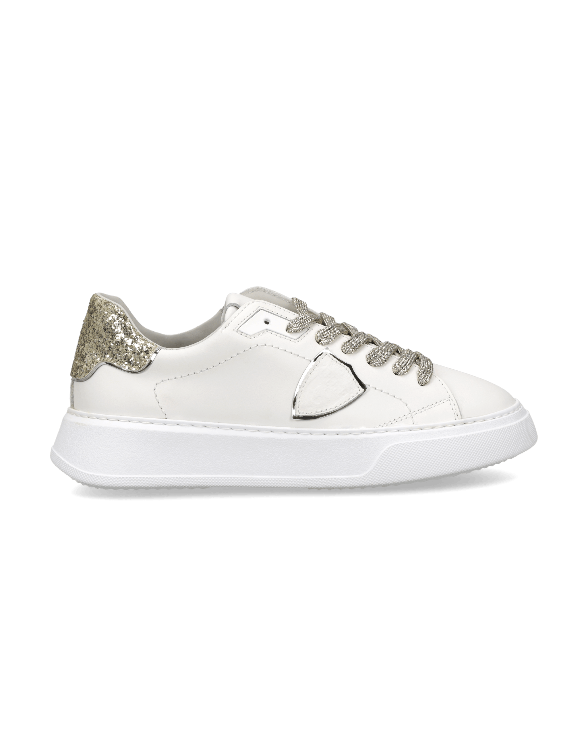 Tennis Temple Sneakers. PHILIPPE MODEL Golden