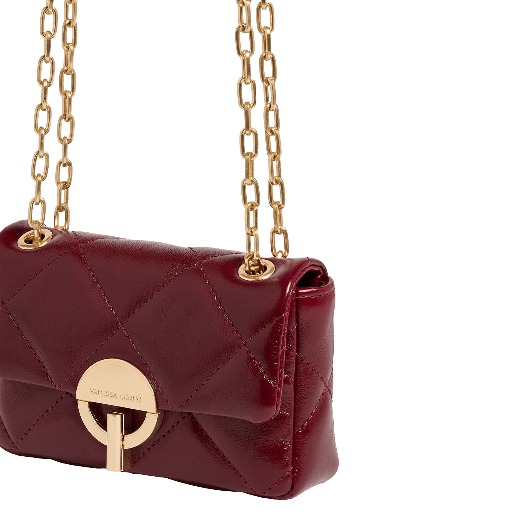 Sac bandoulière matelassé en cuir | Rouge VANESSA BRUNO Femme