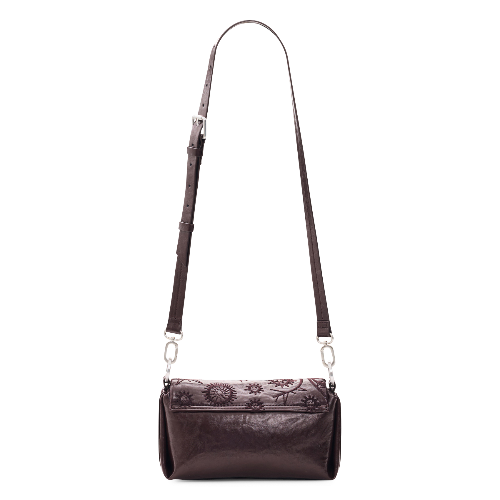 Sac porté épaule brodé DESIGUAL Rouge