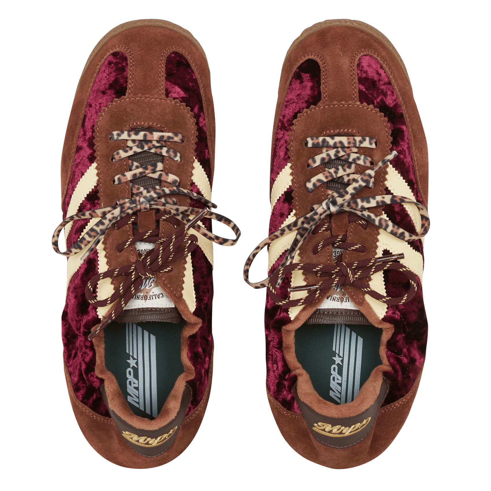 Niedrige Ledersneaker MRP Violett
