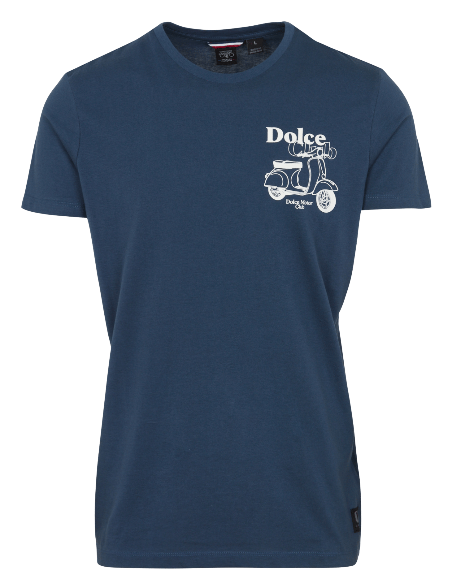 Tee-shirt col rond imprimé en coton  LE TEMPS DES CERISES Blauw