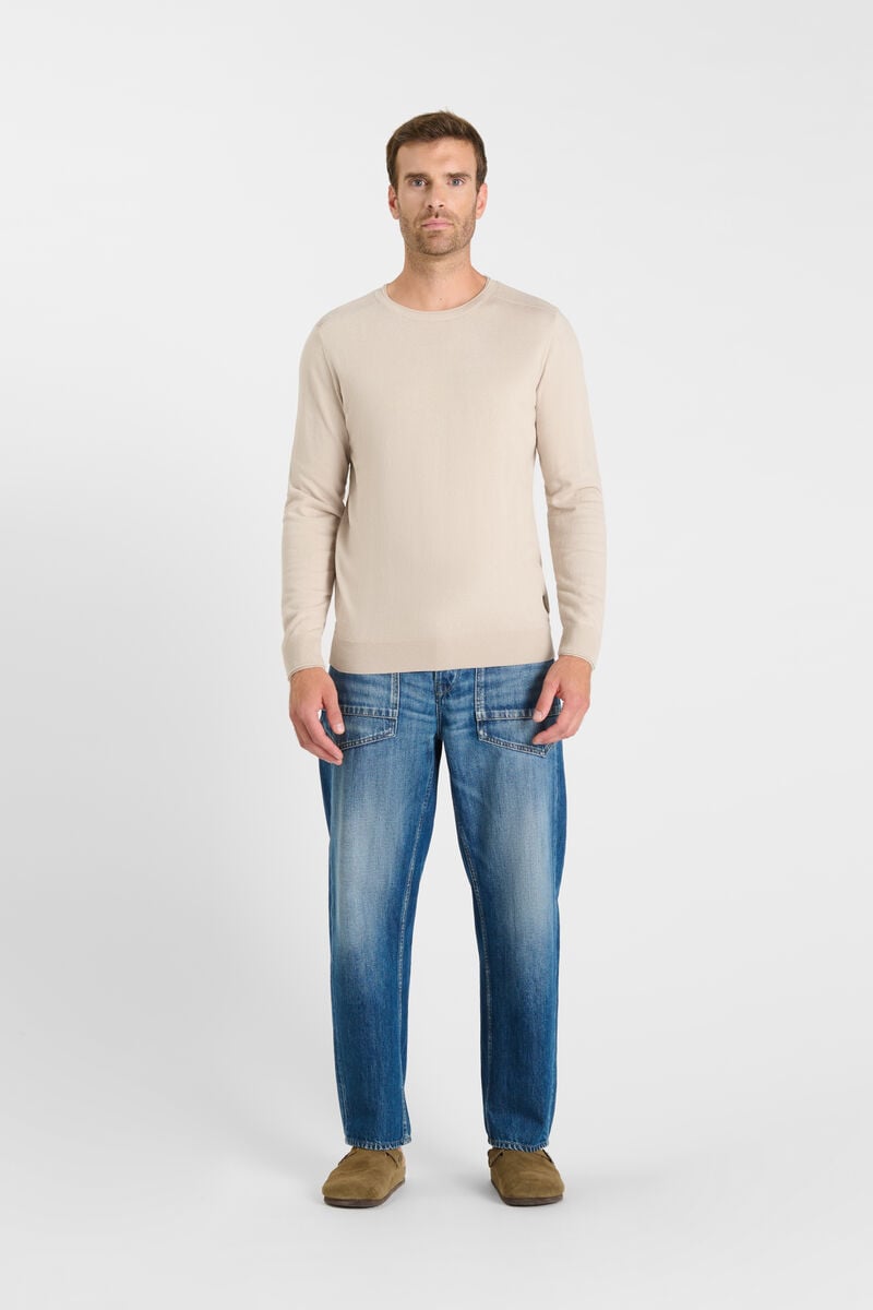 Round-neck sweater LE TEMPS DES CERISES Beige
