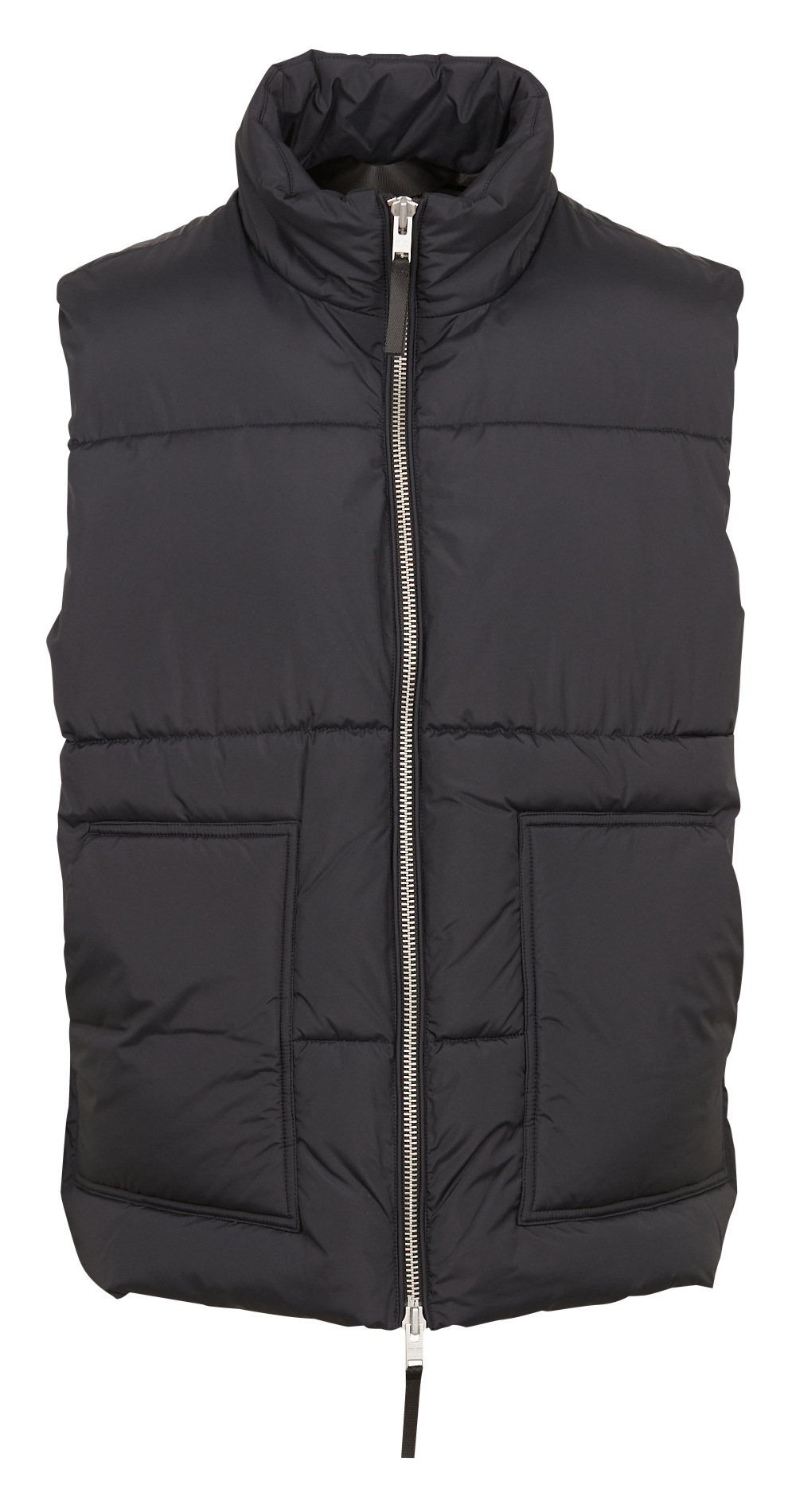 Sleeveless recycled fibre down jacket MINIMUM Black