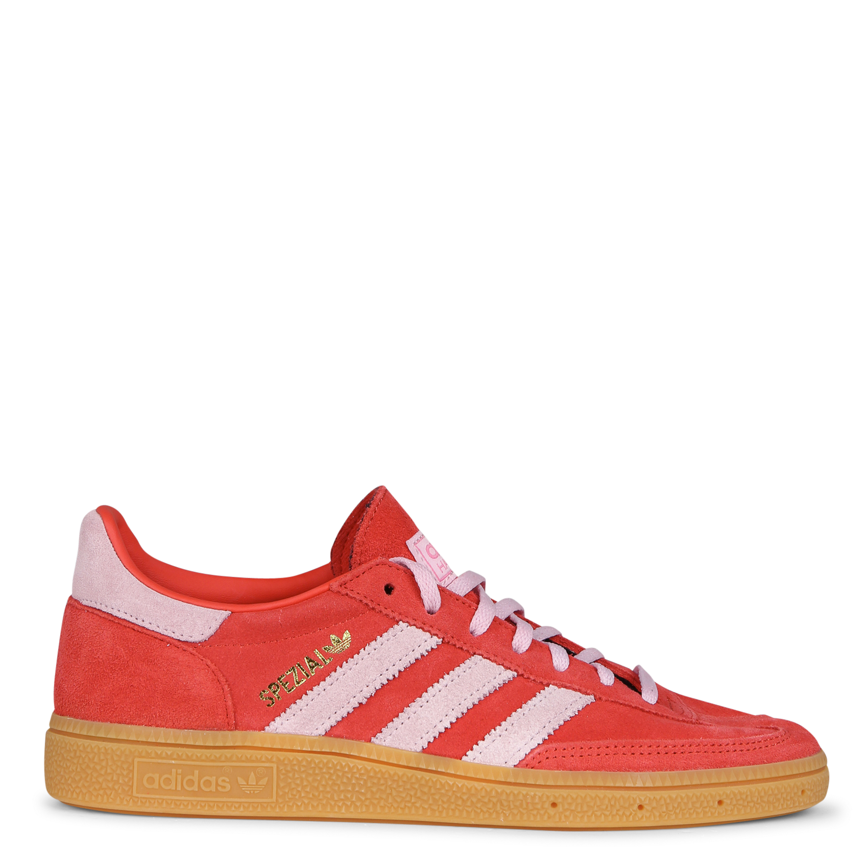 Baskets basses en cuir velours ADIDAS Rouge