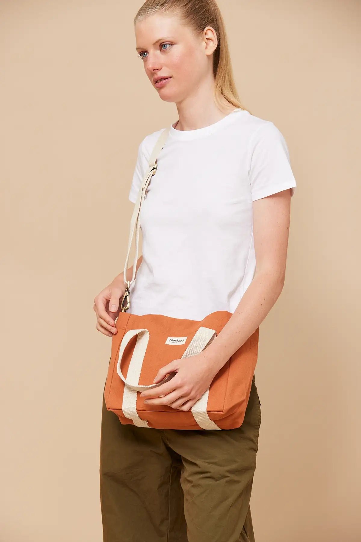 Cotton handbag HINDBAG Orange